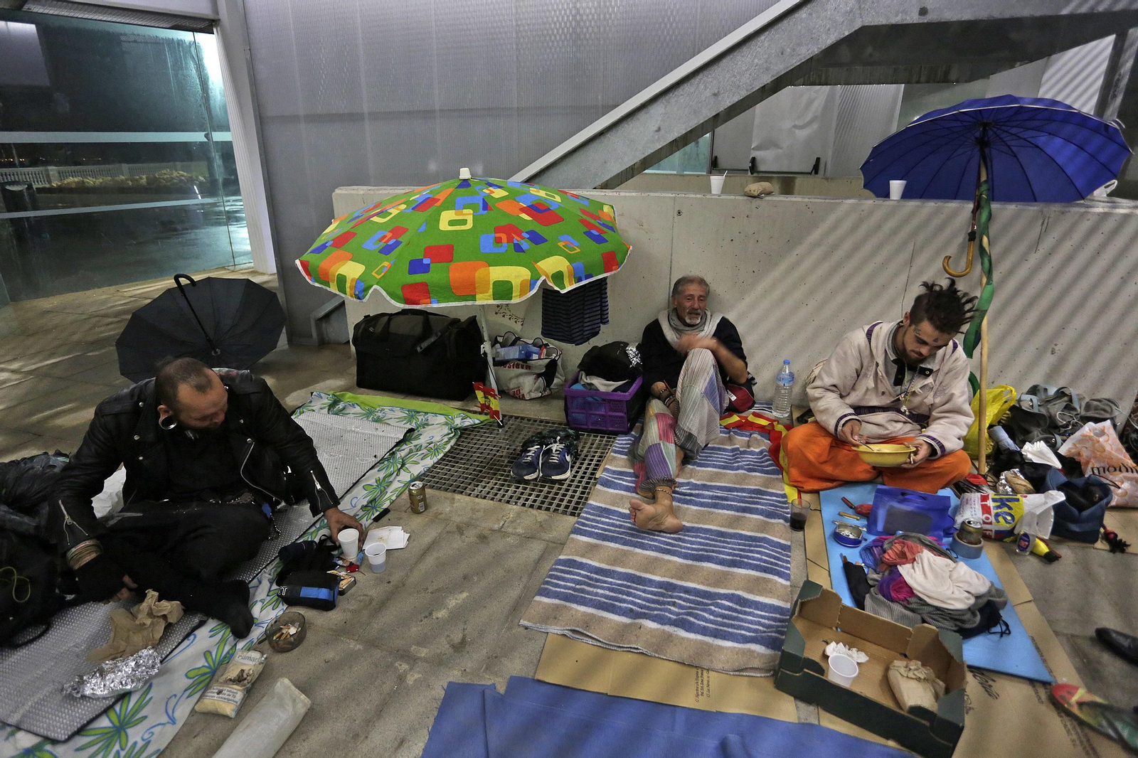 Reportaje gráfico sobre los sin techo