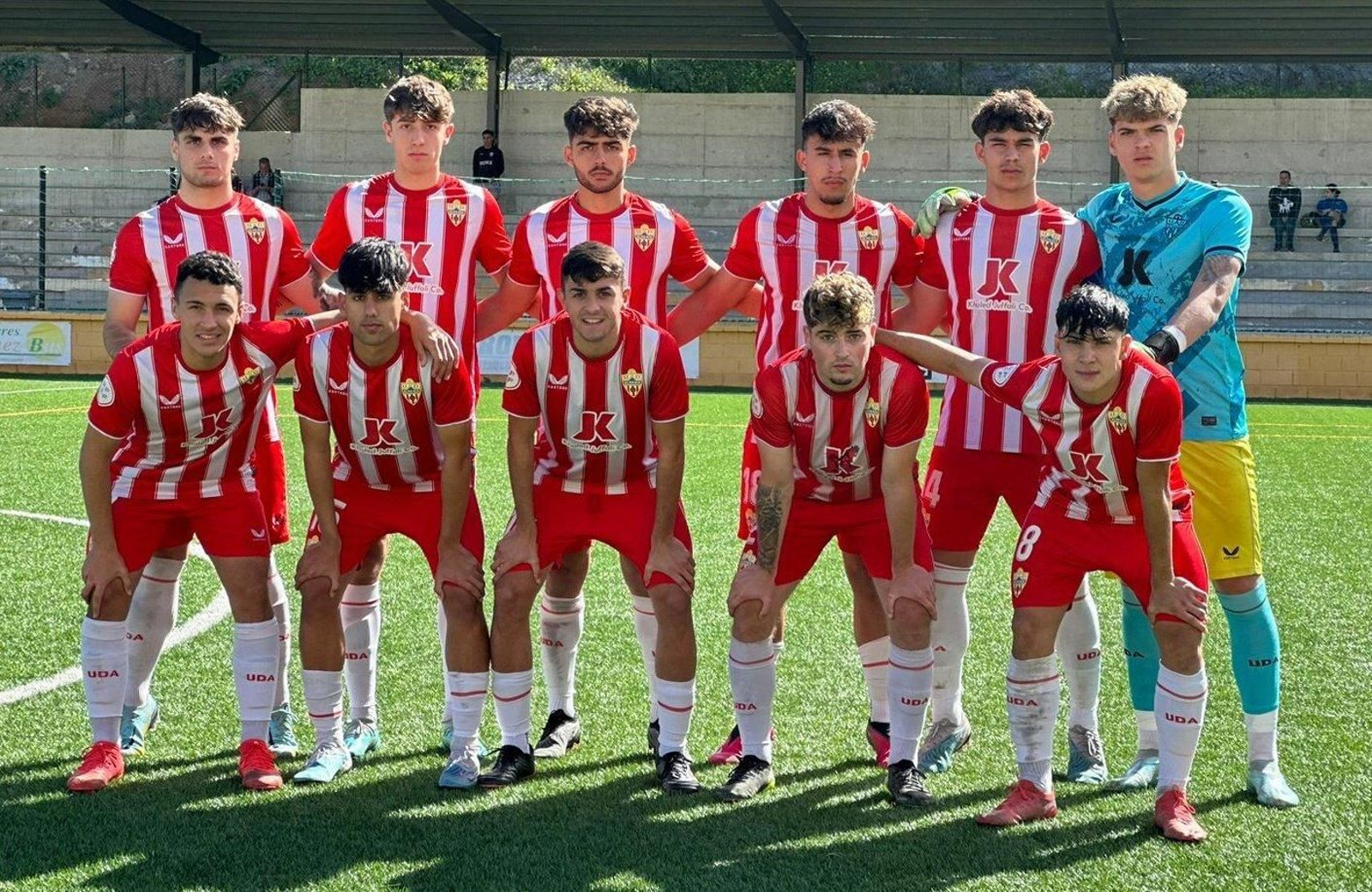Once presentado por el juvenil de la UD Almería en su visita Ceuta.