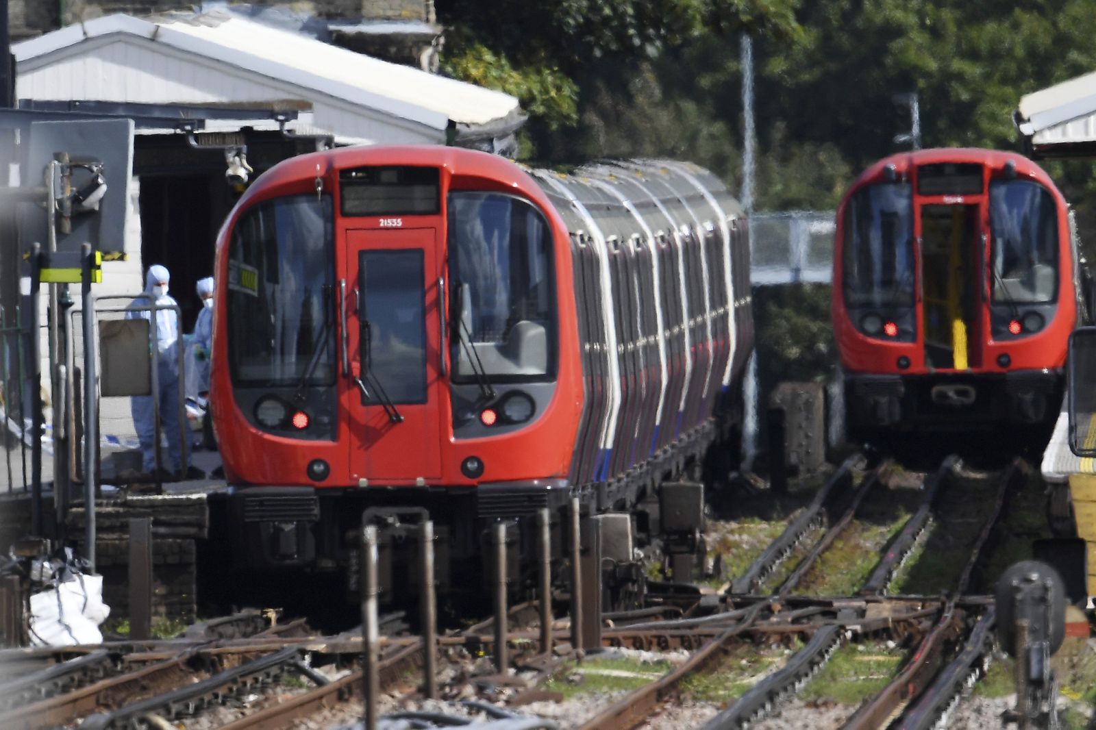Imágenes del atentado con bomba casera del Metro de Londres
