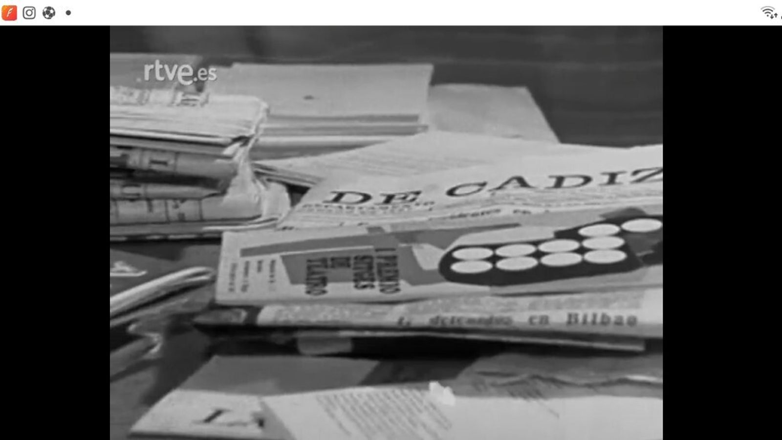 Una imagen del documental 'Fiesta' en la redacción de 'Diario de Cádiz'