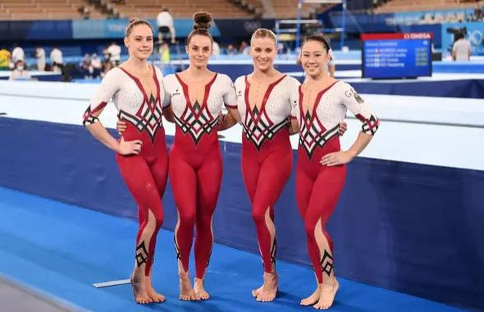 Gimnastas olímpicas del equipo alemán