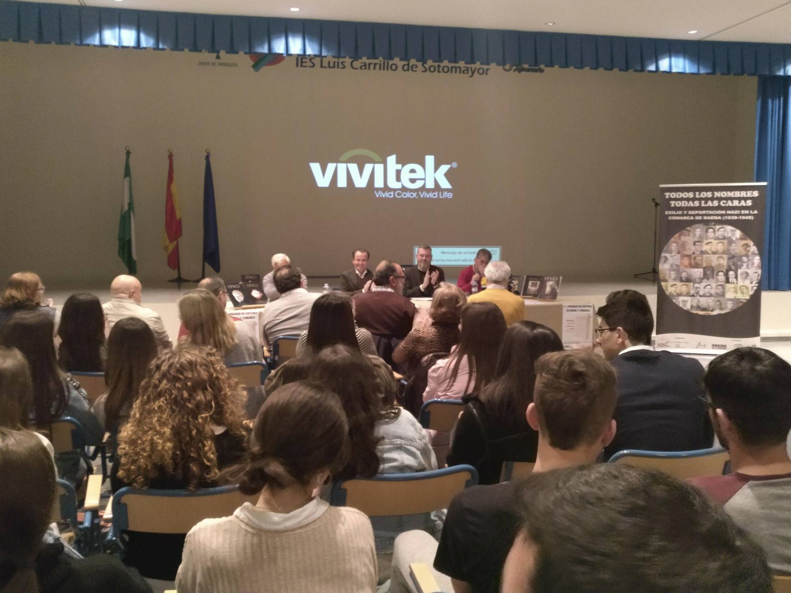 Un momento durante las Jornadas de Historia de Baena