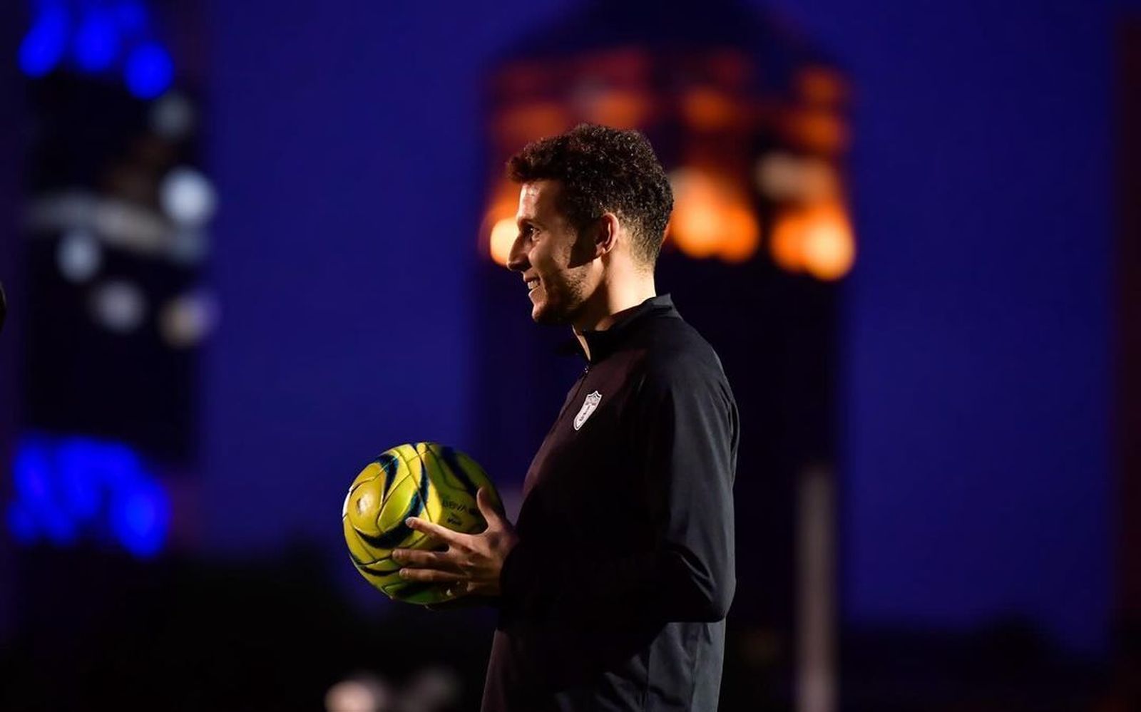 Idrissi durante un entrenamiento con el Pachuca