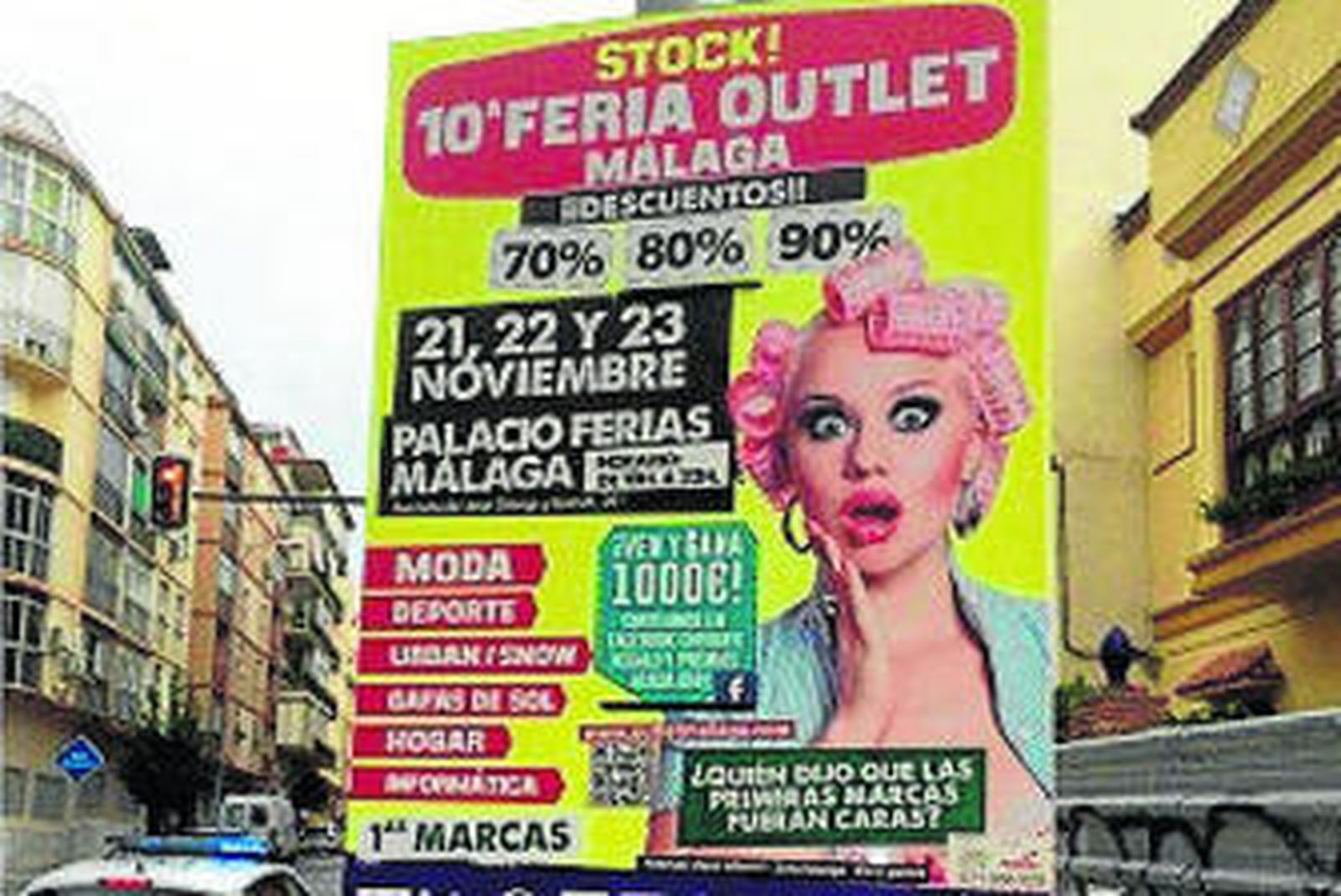 Uno de los carteles que anuncia el evento.