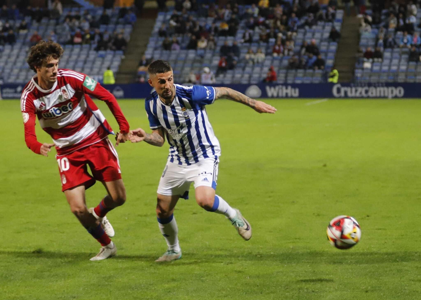 Un momento del partido.