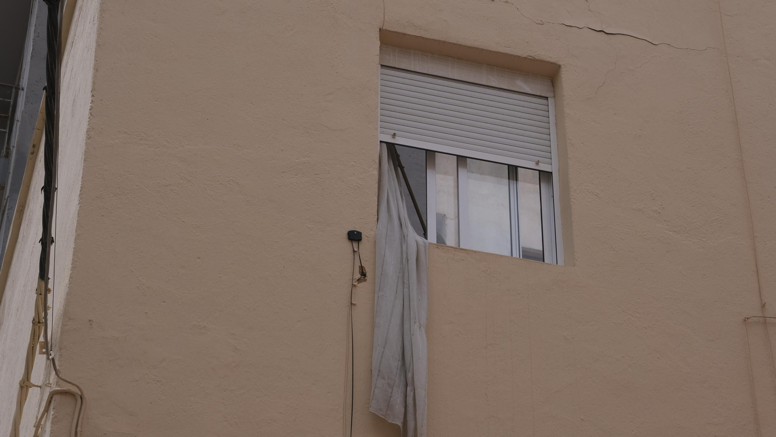 Imágenes de la vivienda con daños en el Tagarete. Almería