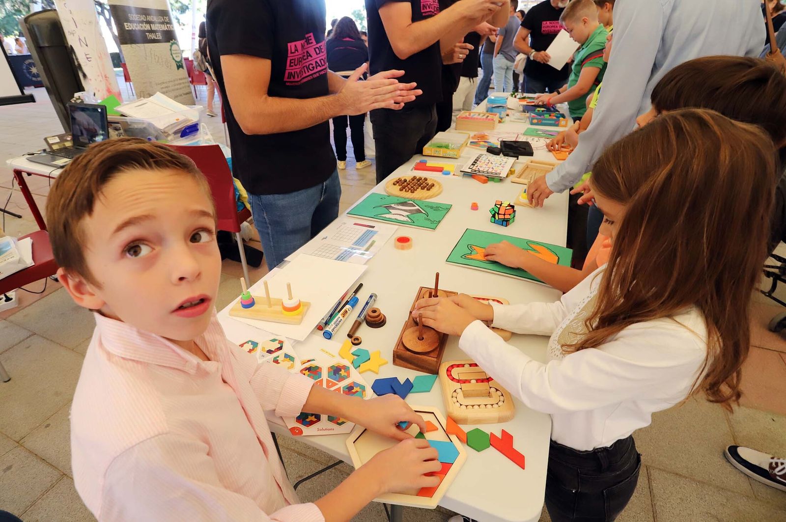 Imágenes de los talleres y actividades de La Noche Europea de los Investigadores