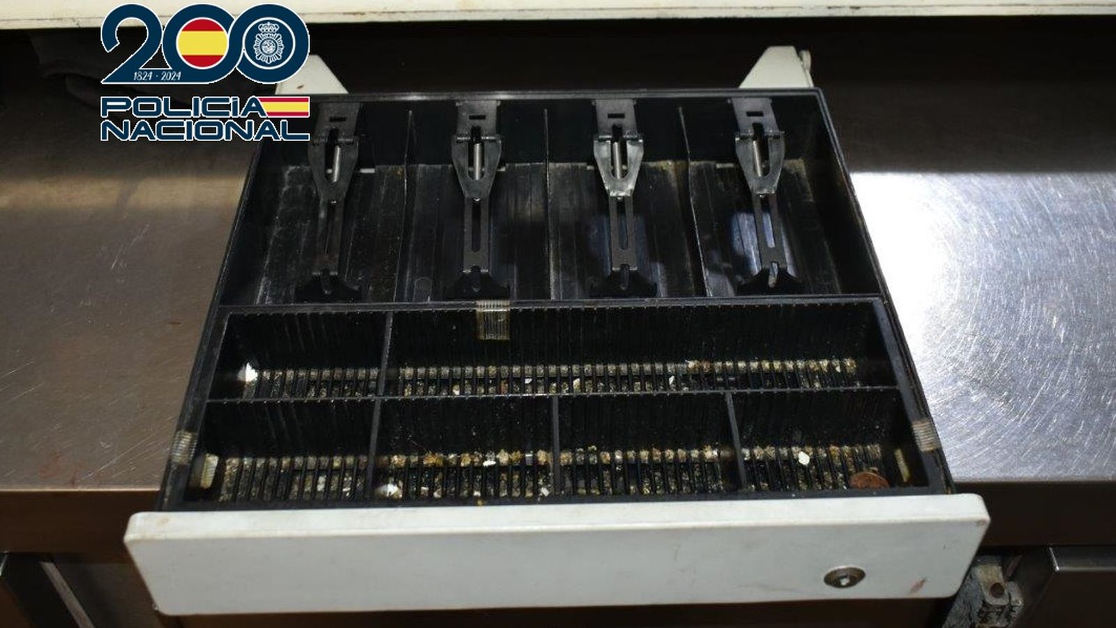 Caja registradora robada