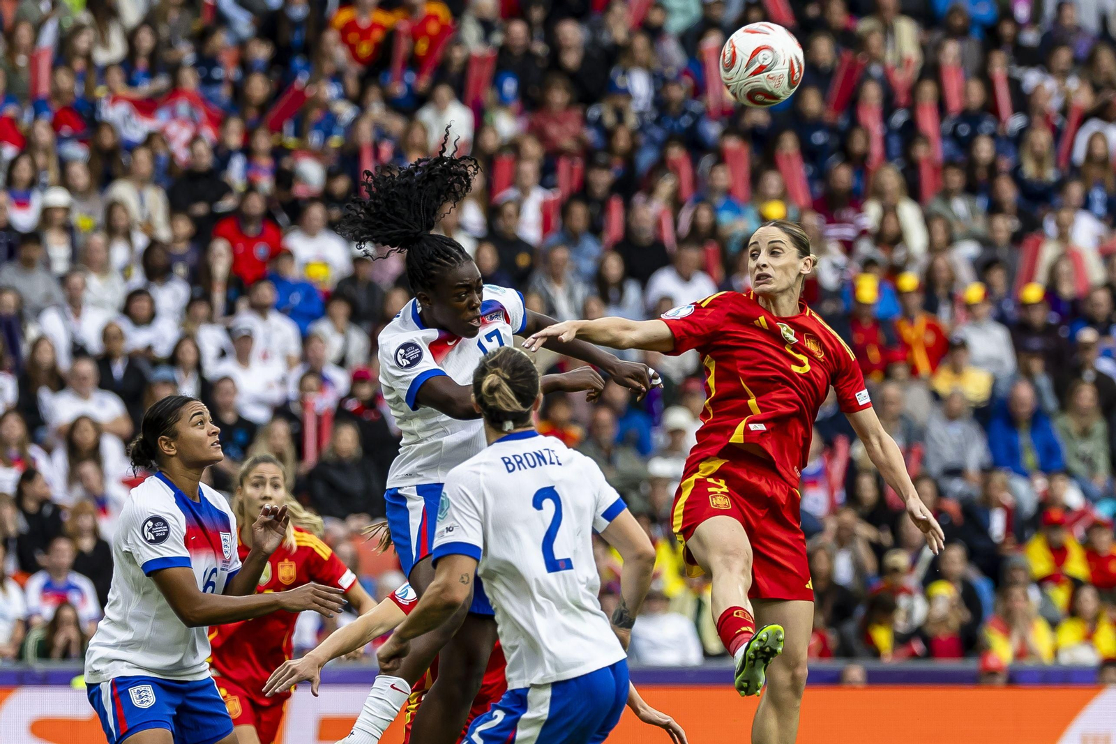 Las mejores imágenes de la final España - Inglaterra de la Eurocopa femenina