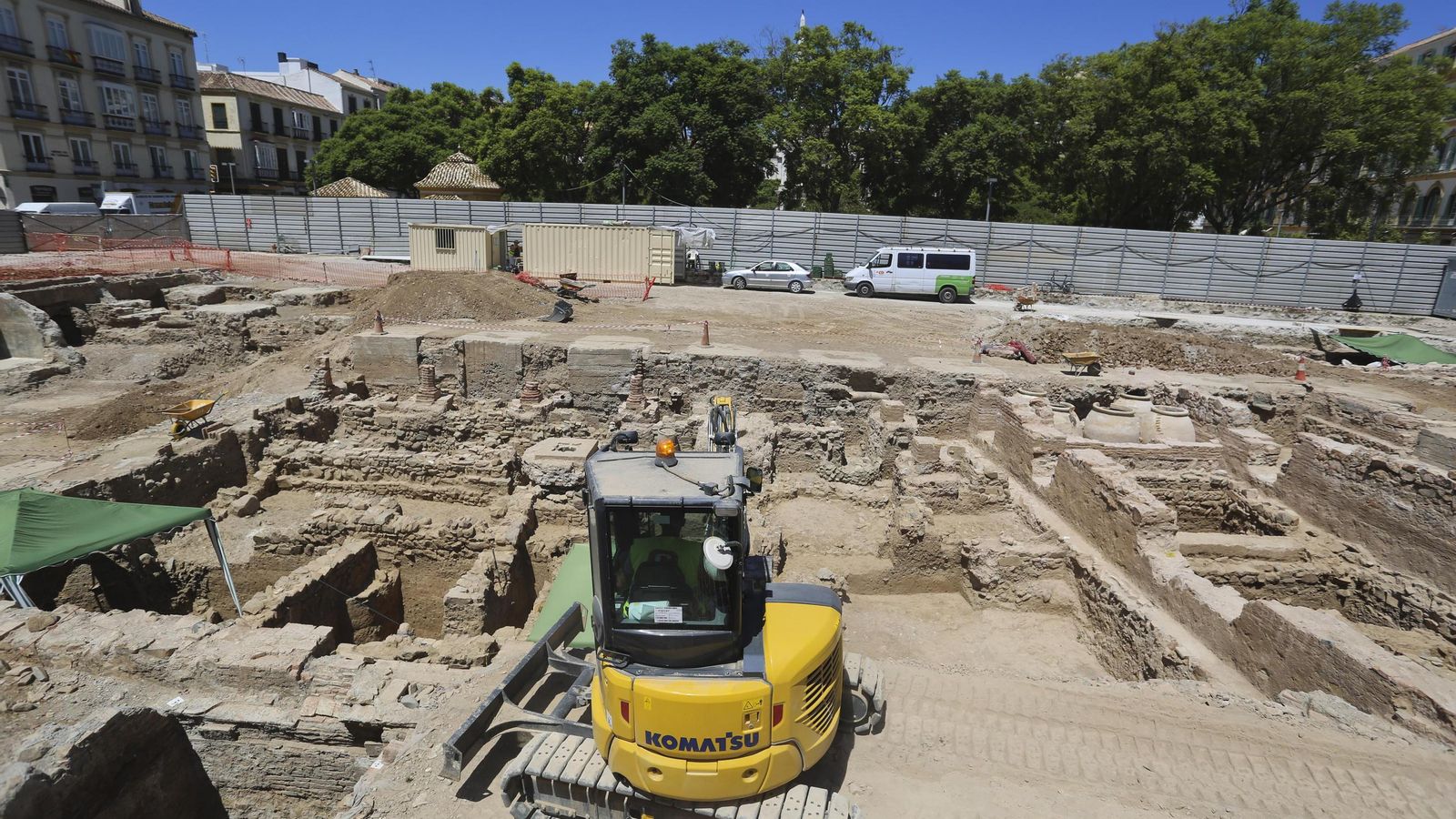 Imagen de archivo de la excavación arqueológica en la parcela del Astoria.