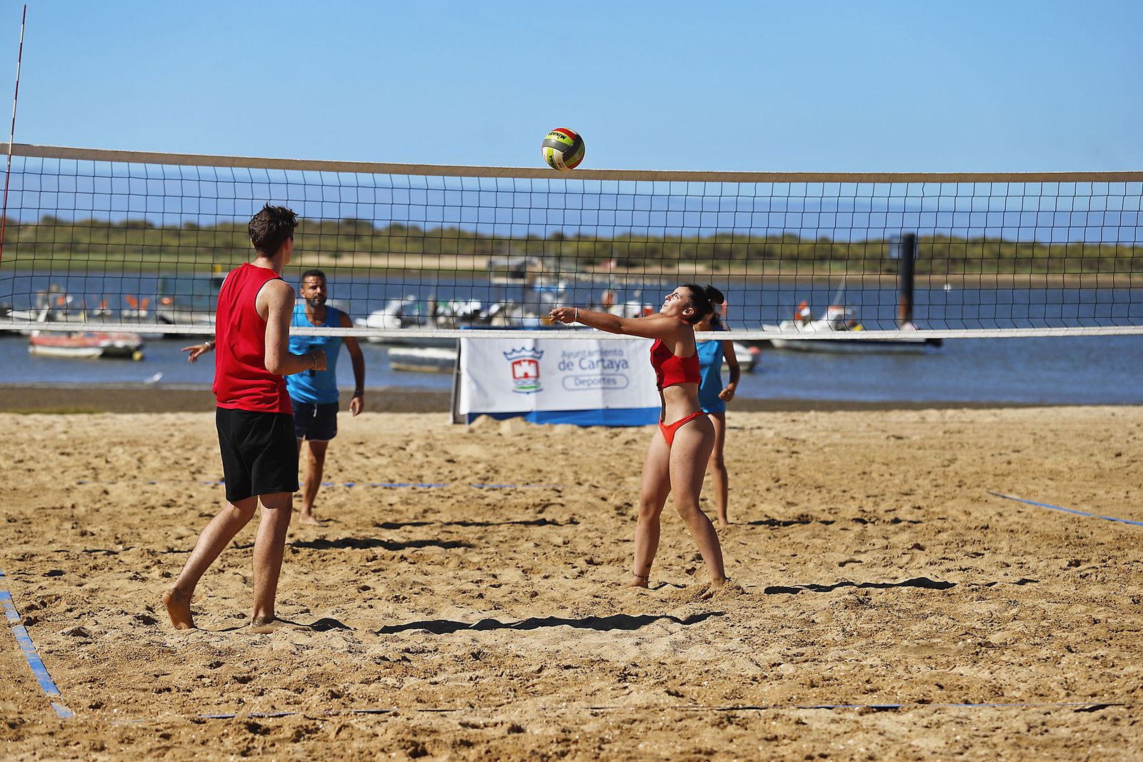 Imágenes de las playas de Huelva en el sábado 15 de agosto