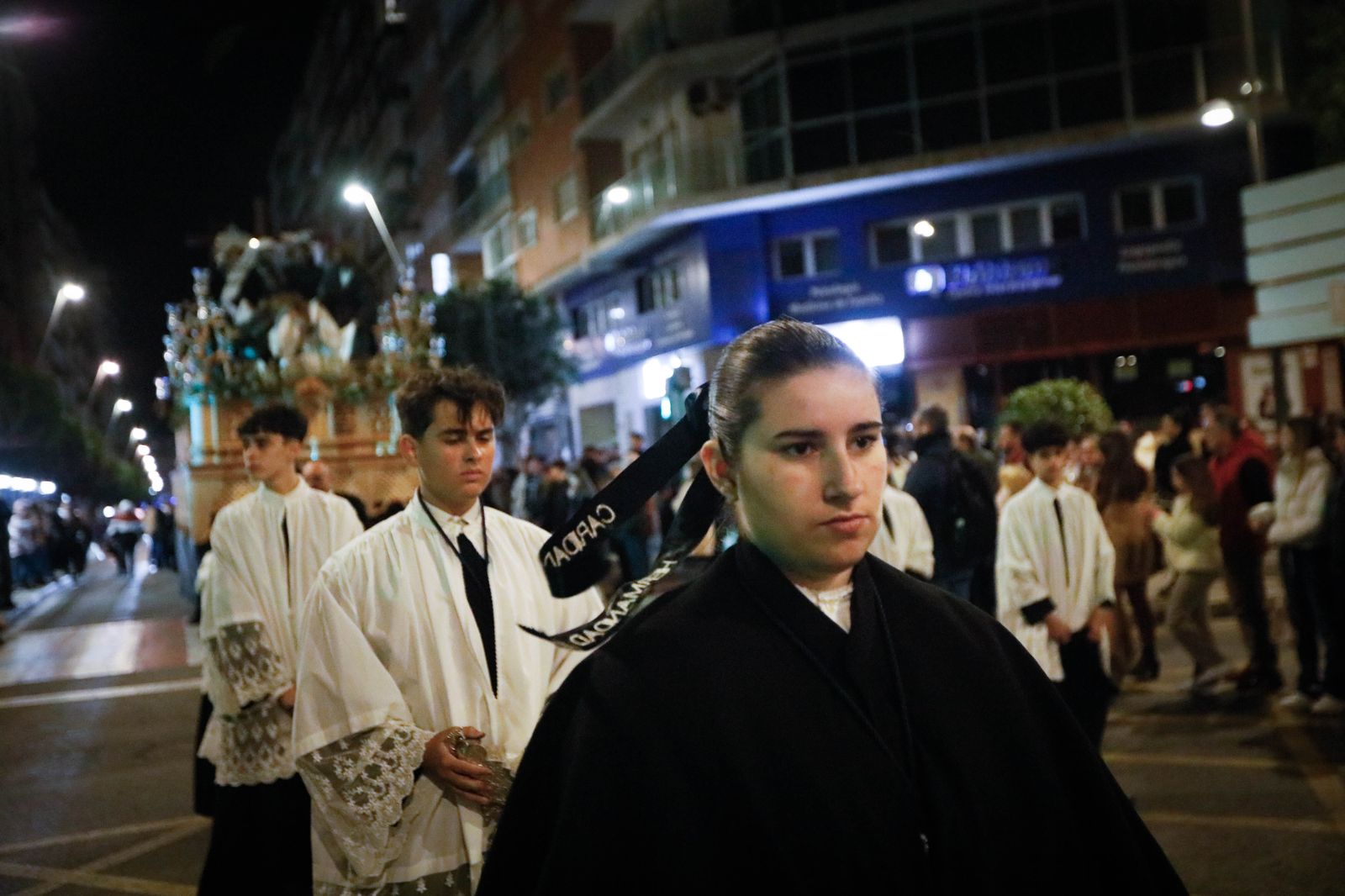 La procesión de La Caridad de Almería, en imágenes
