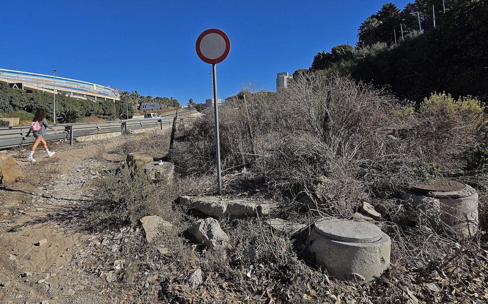 Fotos de los desperfectos de la barriada de La Capelina en Algeciras