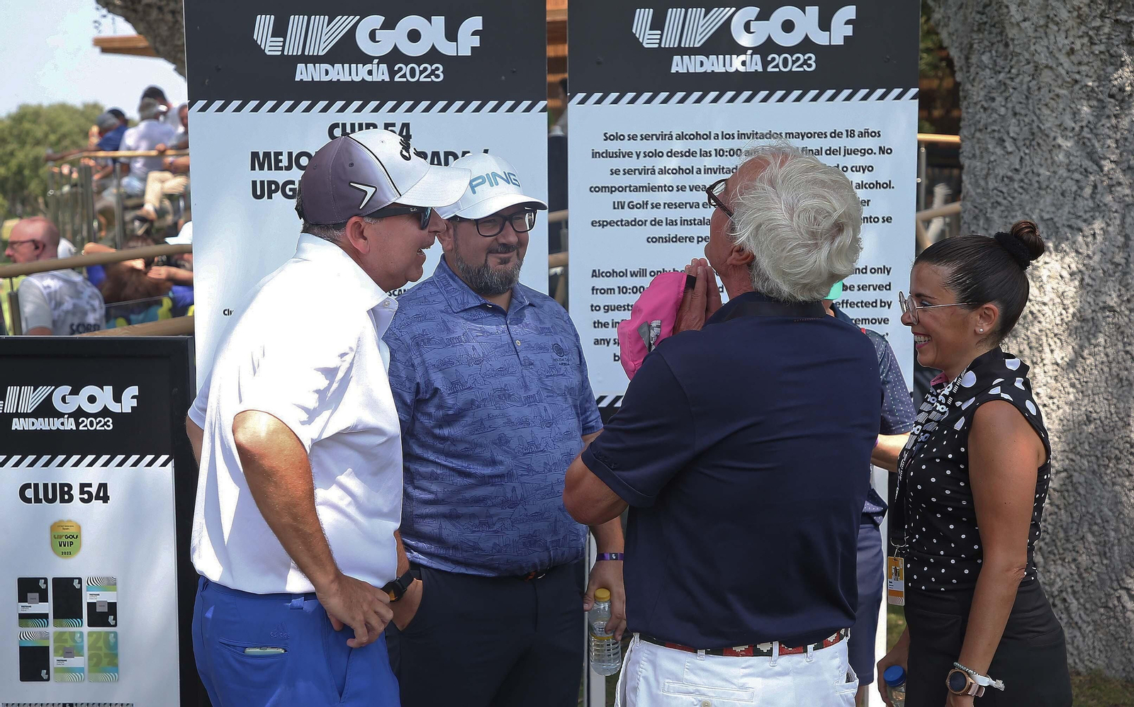 Ambiente durante la  jornada final del LIV Golf Andalucía 2023 en Valderrama