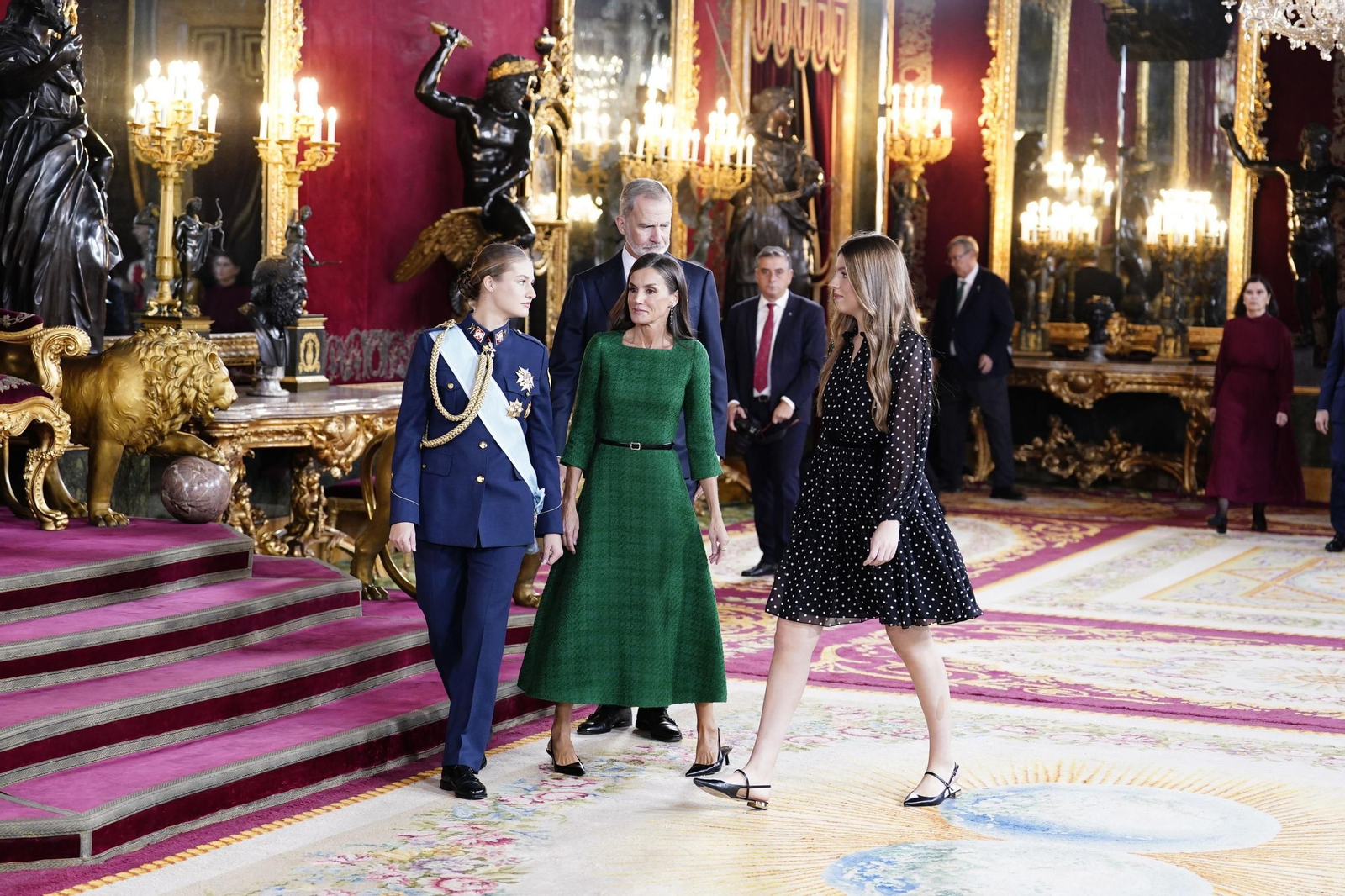 Las fotos de la recepción del Rey por el 12 de octubre