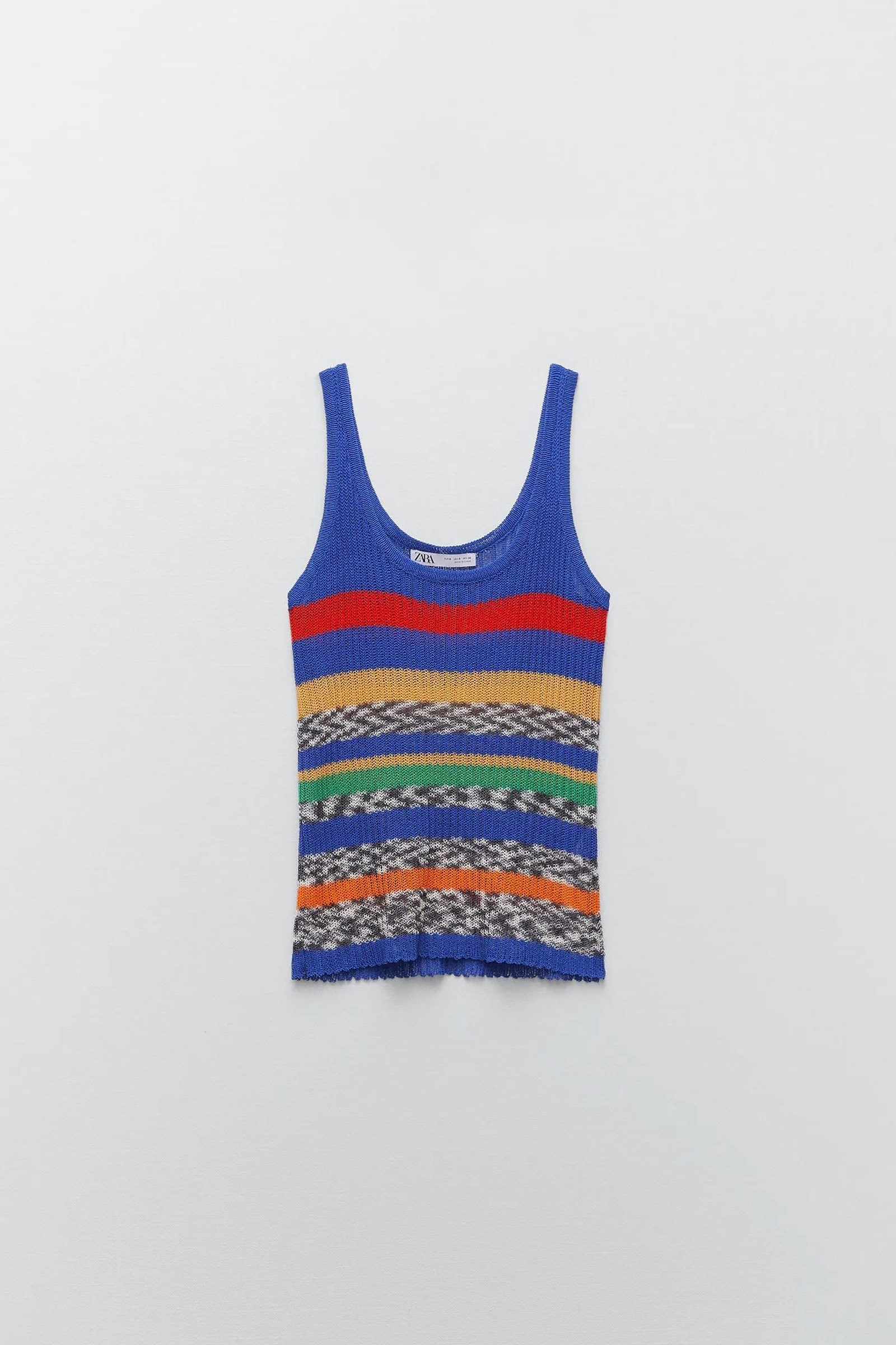 El top de punto de Zara.