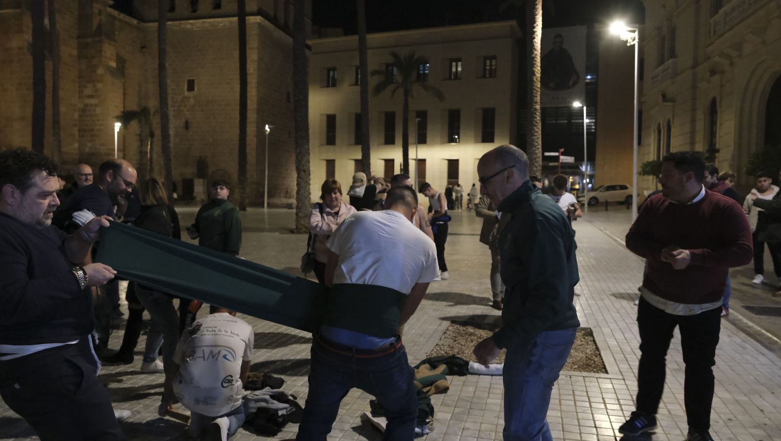 Las fotos del ensayo de Estudiantes para la Semana Santa de Almería 2026