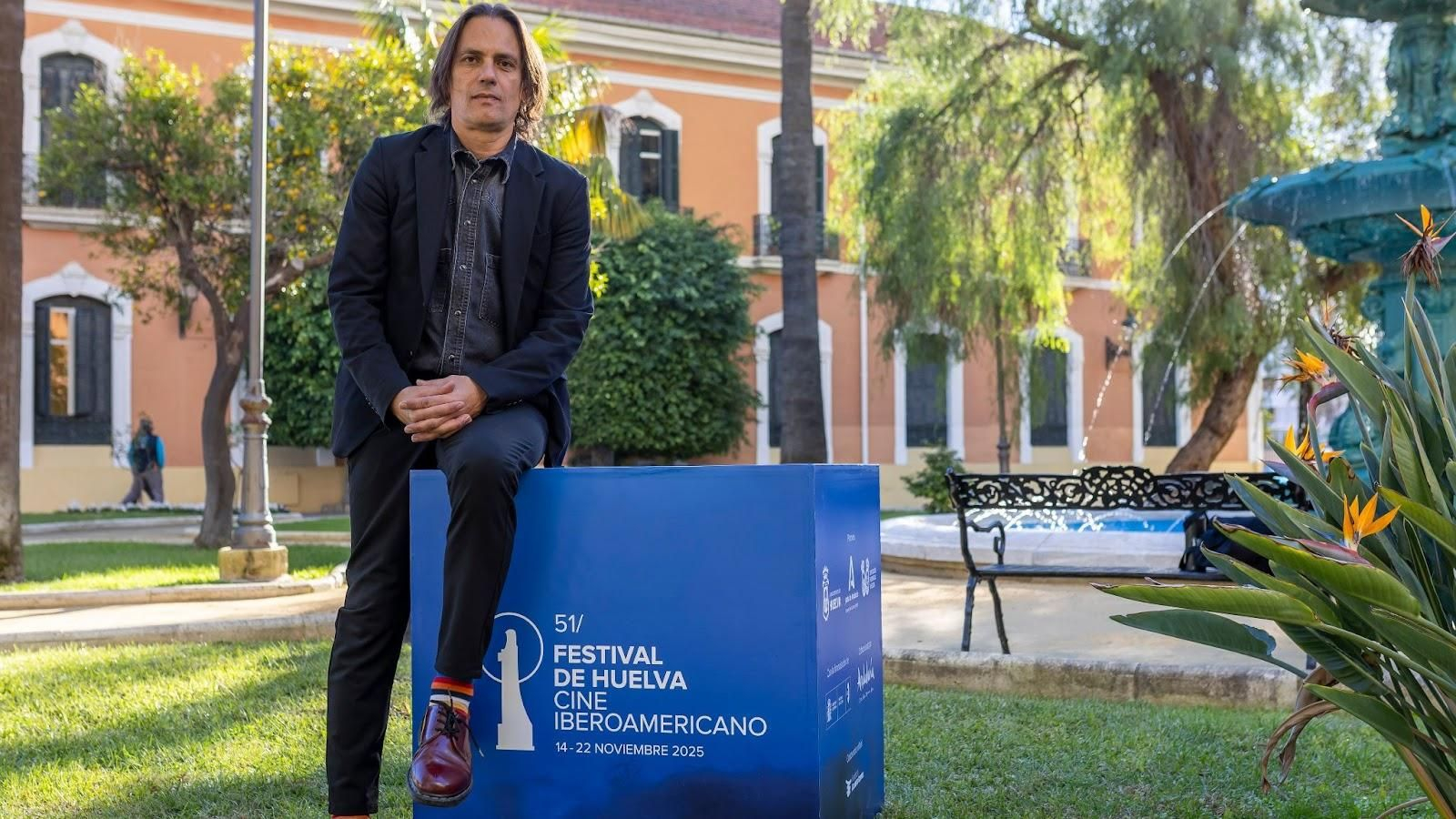 Rafael Cobos en la Casa Colón, sede del Festival de Huelva.