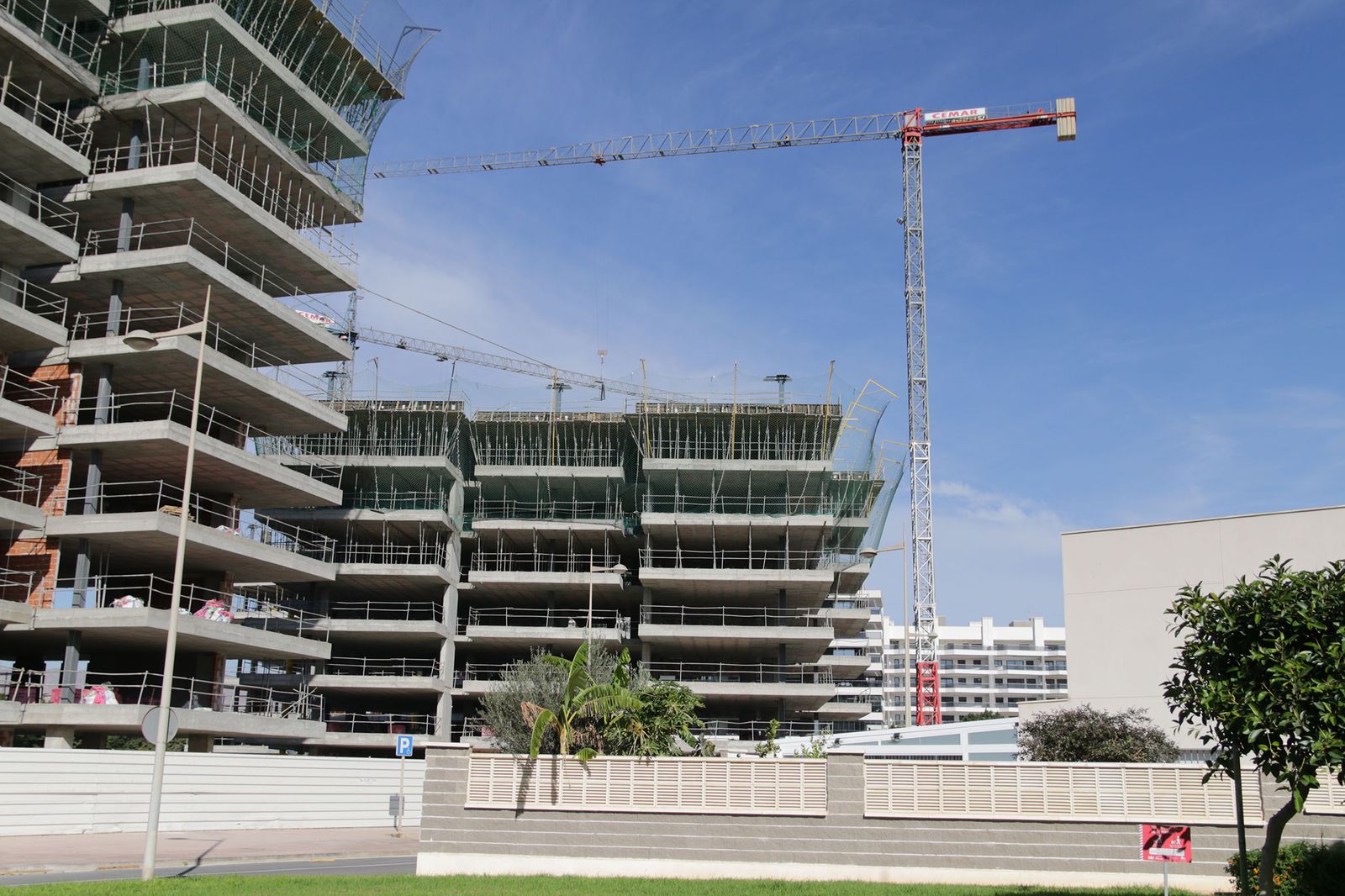 Edificio en construcción en Almería.