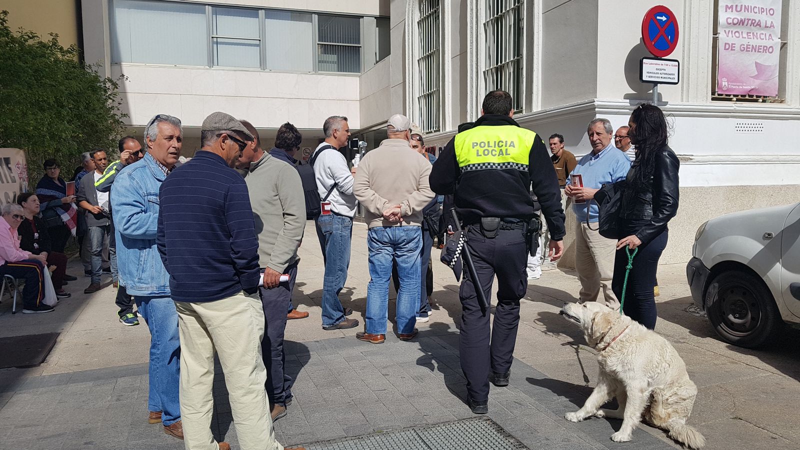 Una concentración del Foro celebrada recientemente en el Ayuntamiento.