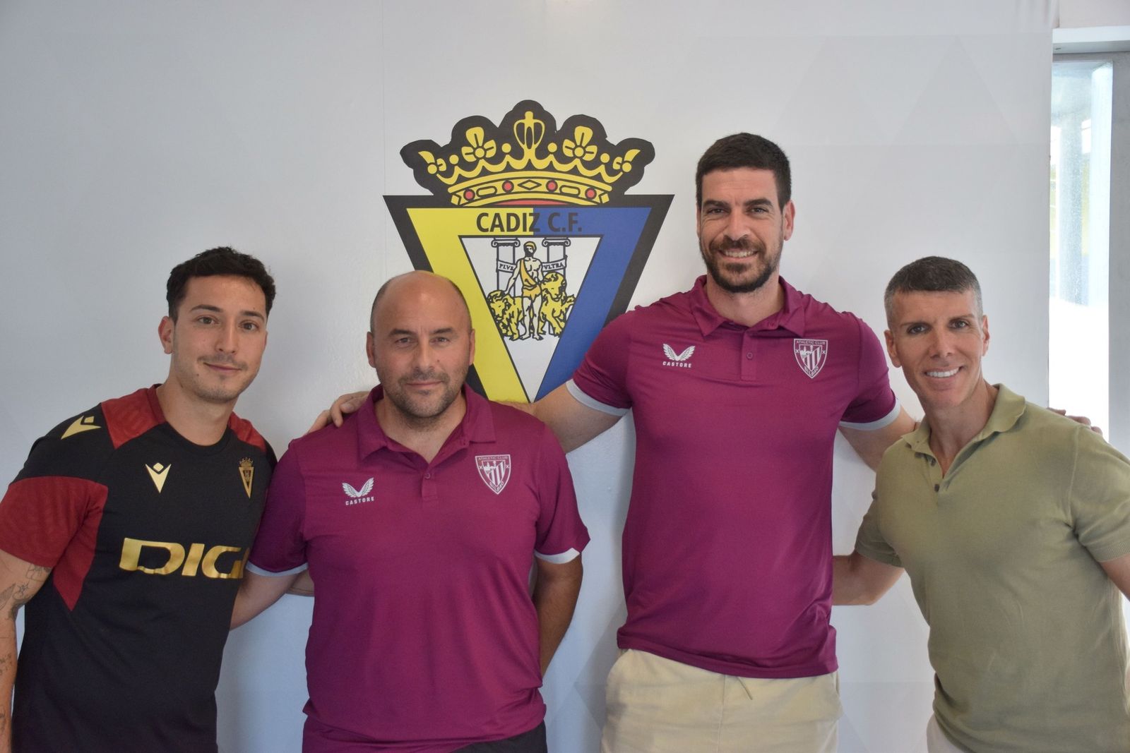 Representantes de la cantera del Cádiz y del Athletic.