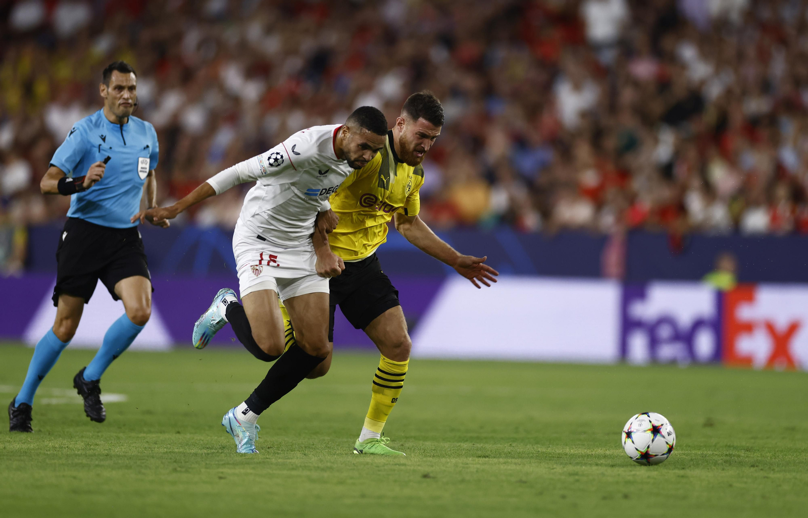 Las imágenes del Sevilla fc-Borussia