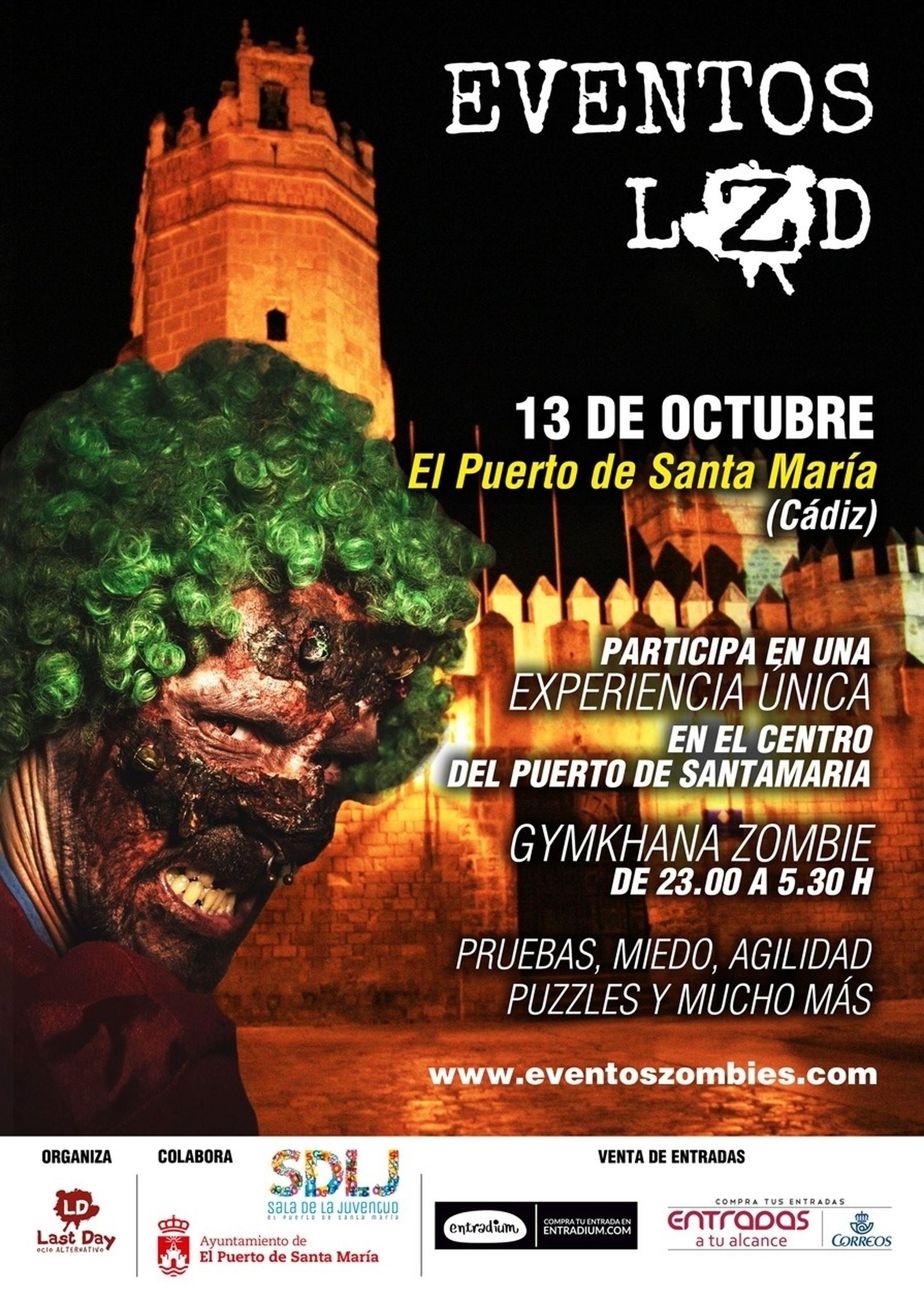 Cartel del evento zombi que se celebrará en octubre.