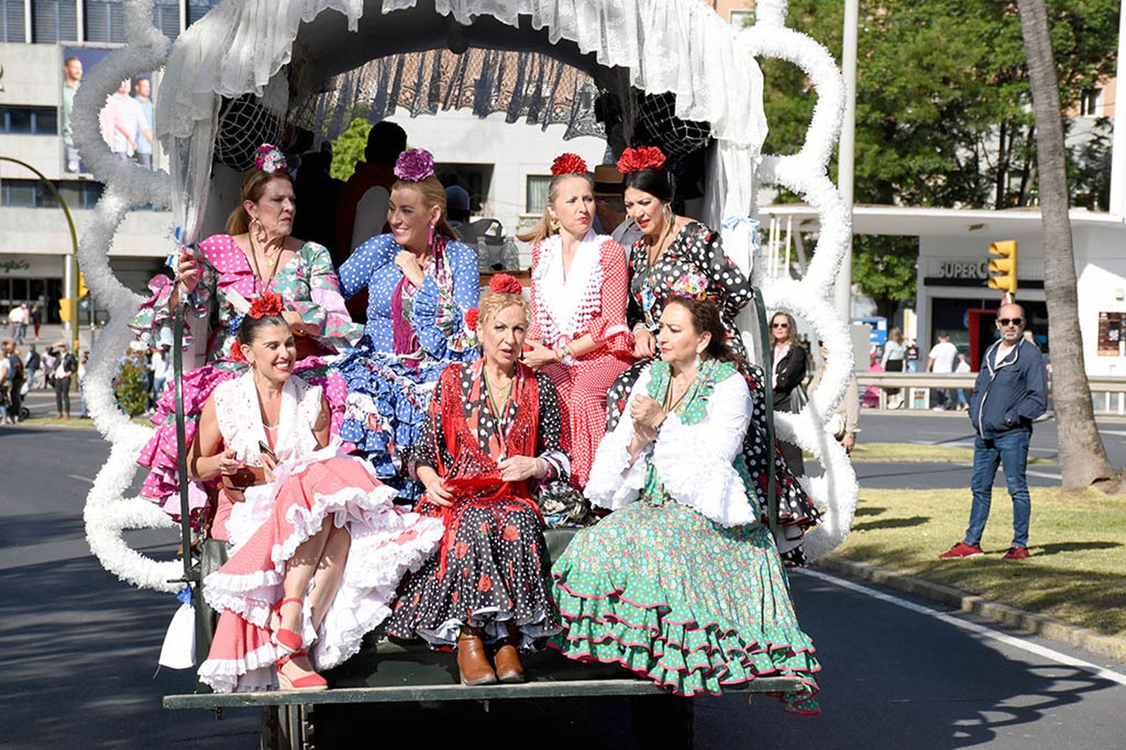 Imágenes de los carros de la Hermandad del Rocío de Huelva