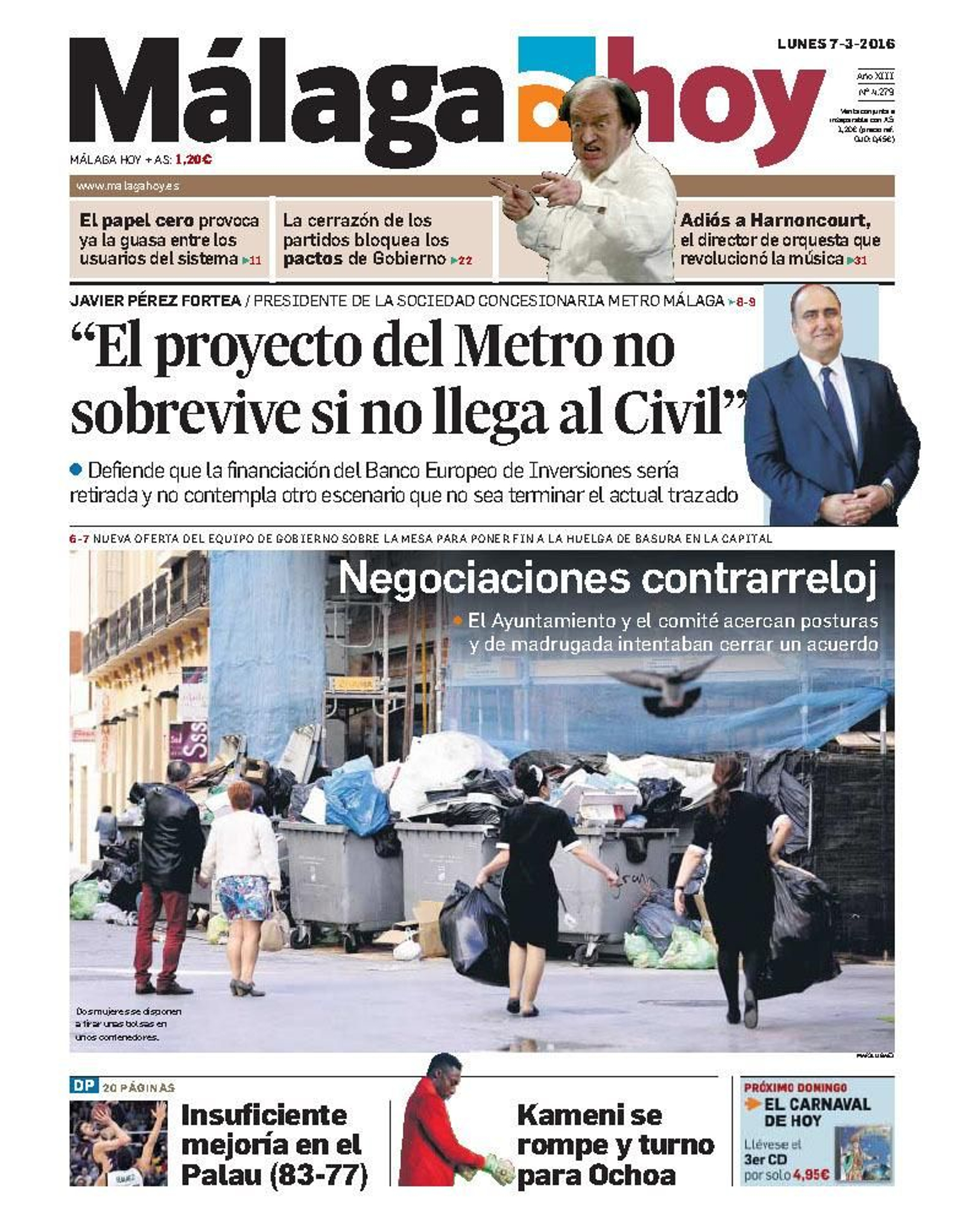 La concesionaria interviene. El presidente de Metro Málaga subraya la necesidad de incluir el tramo a la zona norte para que el proyecto sobreviva.