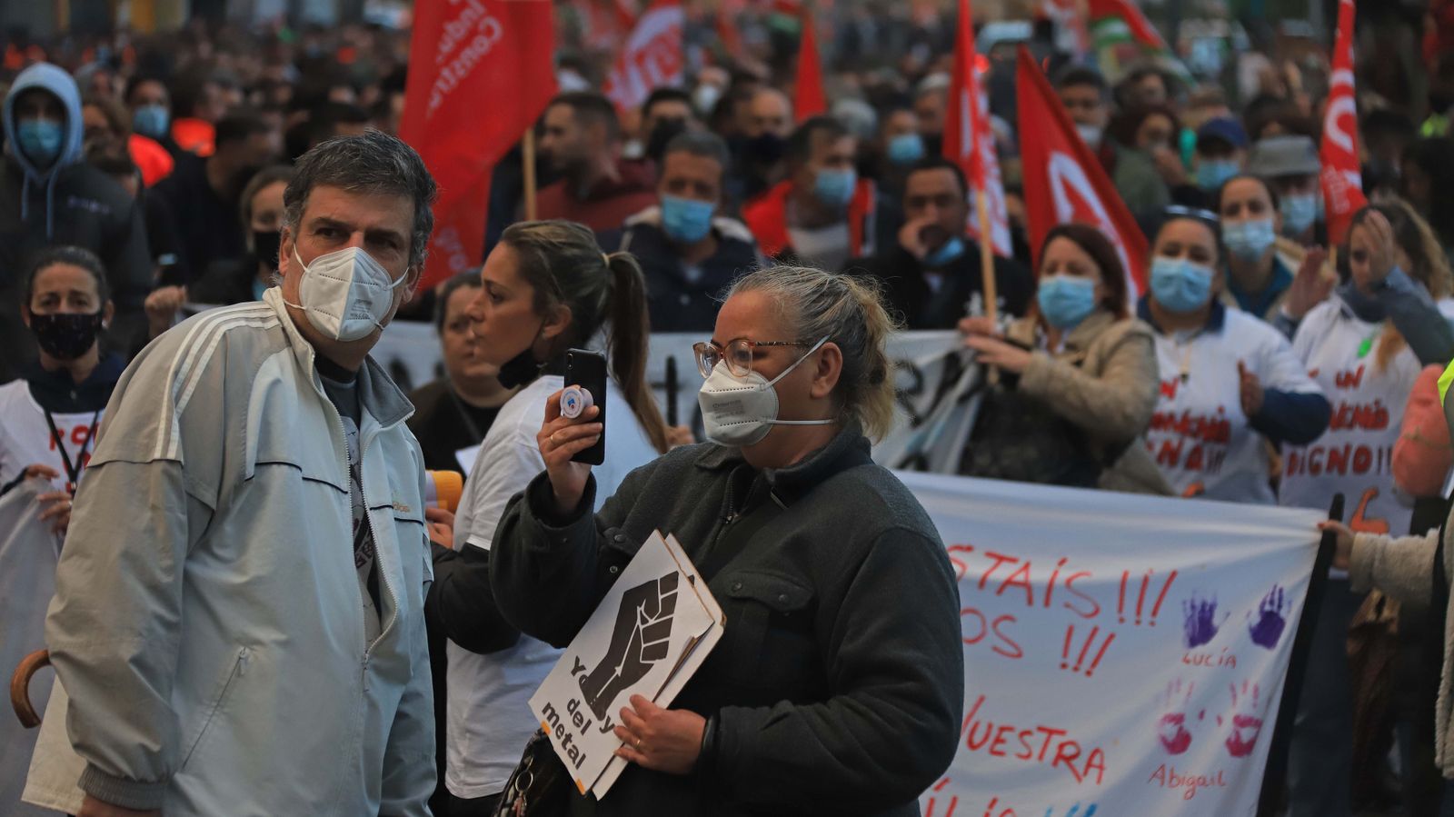 Fotos de la manifestación del metal en Algeciras