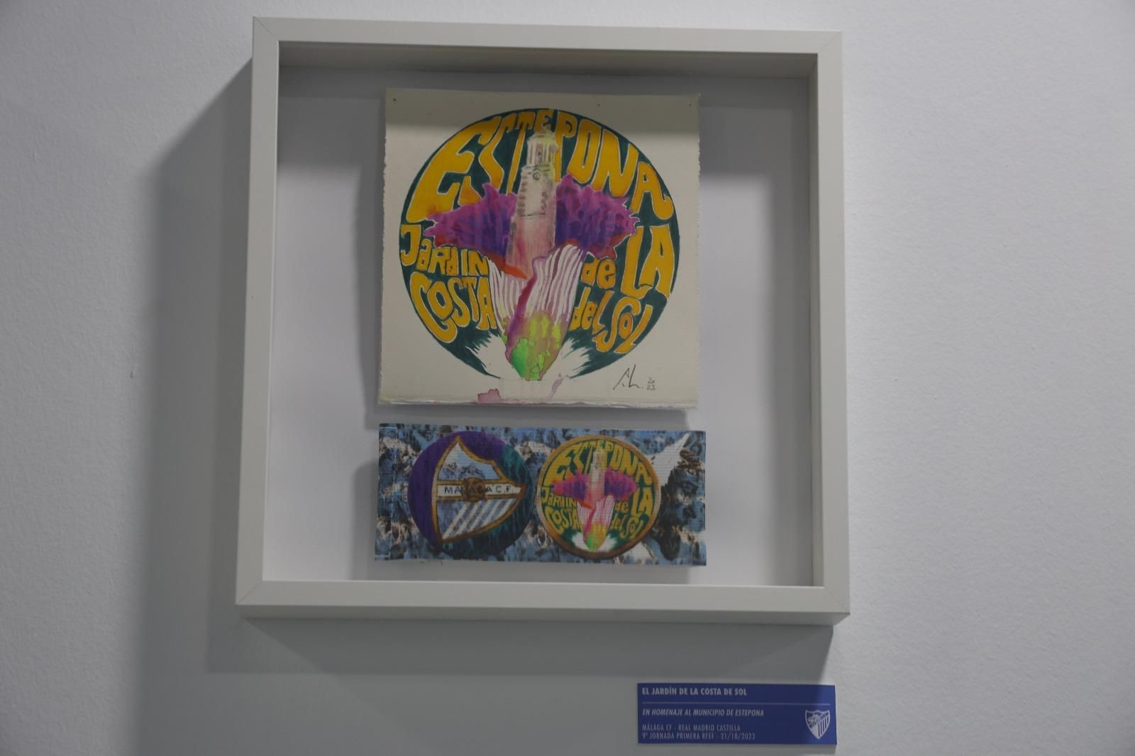 Brazaletes obras de arte del Málaga CF para la provincia