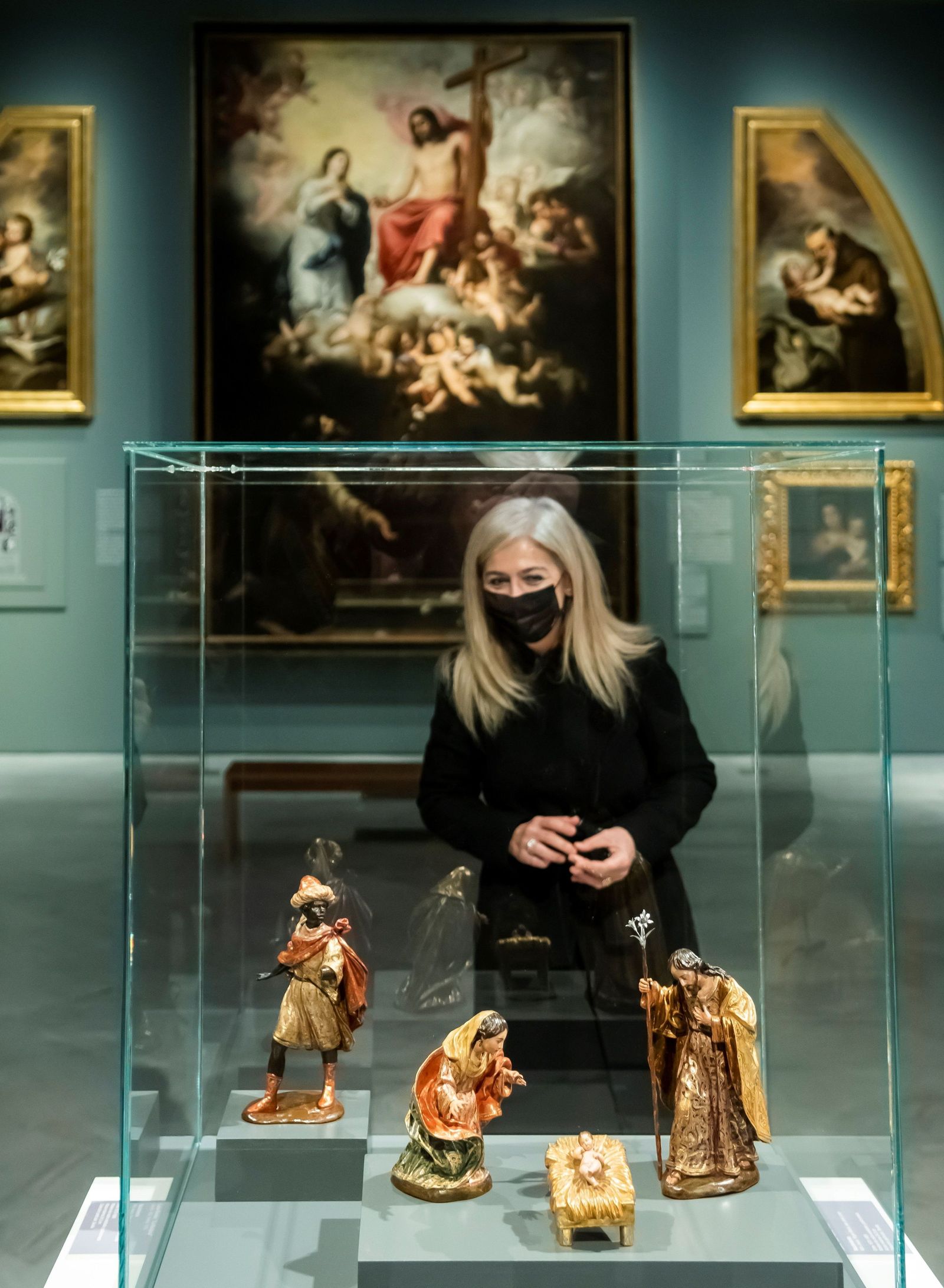 La consejera de Cultura y Patrimonio Histórico, Patricia del Pozo, en la presentación del belén.