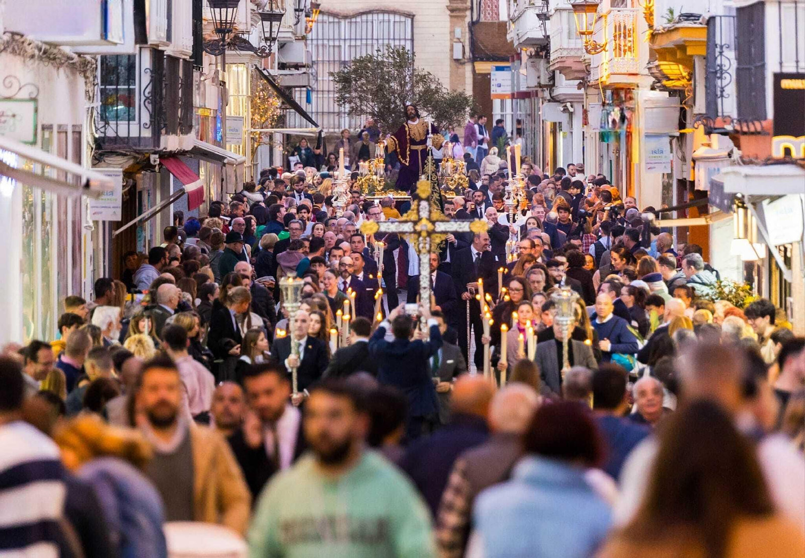 Las imágenes del vía crucis del Huerto en San Fernando