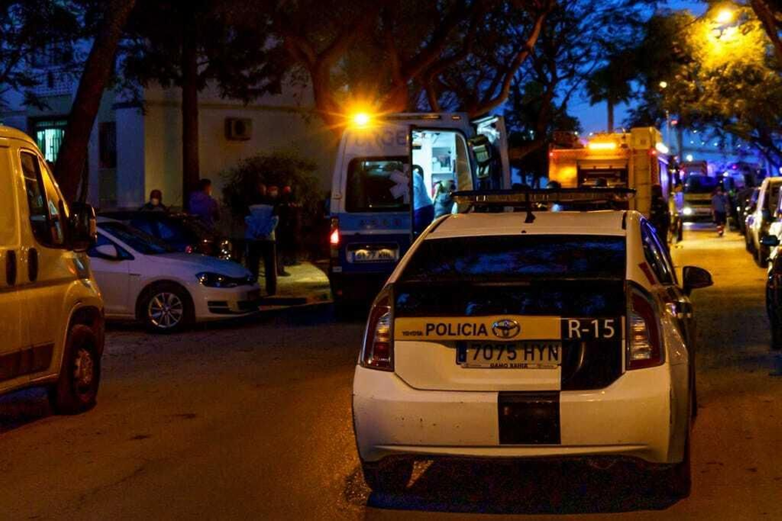 Incendio en la Barriada de La Paz