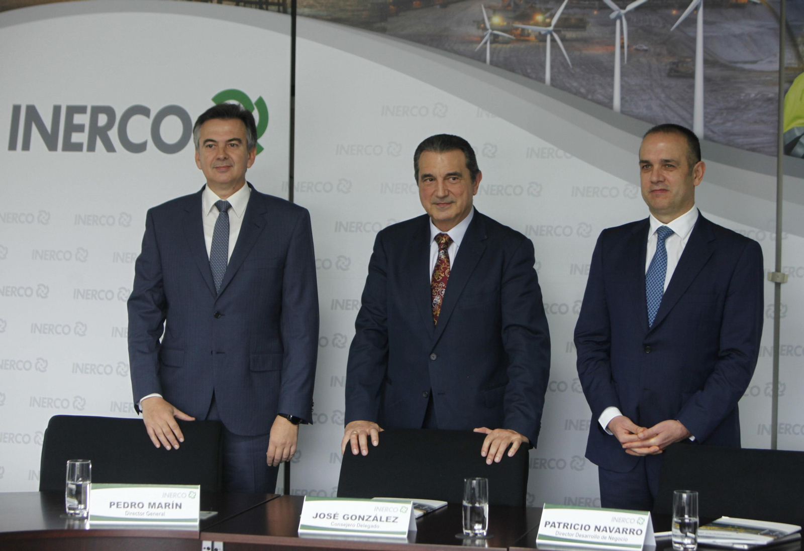 Pedro Marín, director general; José González, consejero delegado; y Patricio Navarro, director de Desarrollo de Negocio.