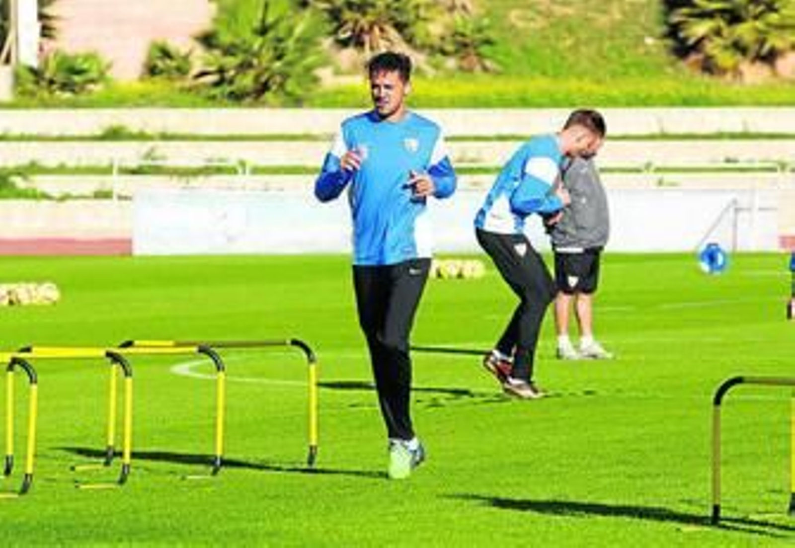 Weligton, en un entrenamiento reciente.