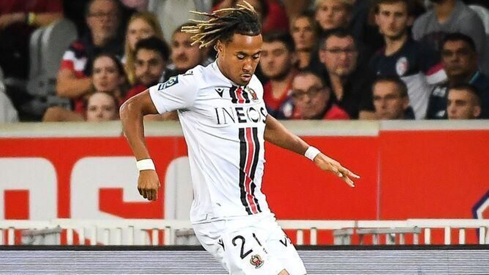 Alexis Beka Beka, durante un Lille-Niza.