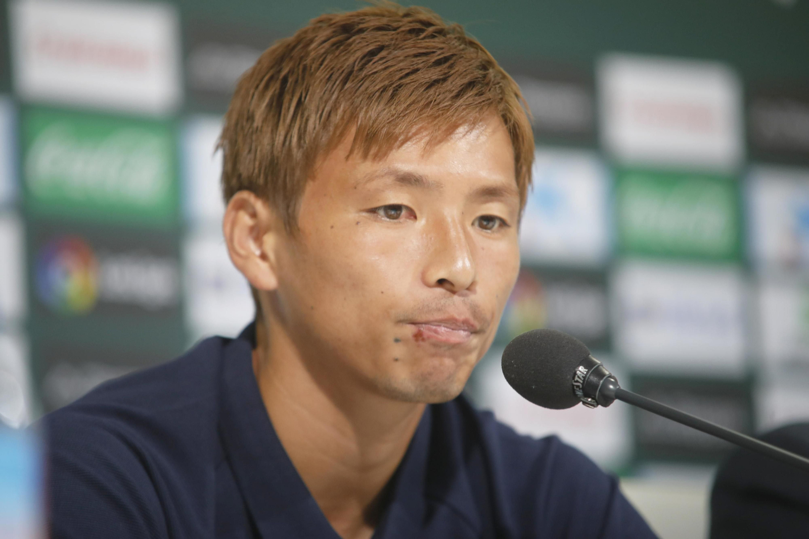 Inui, en su presentación como nuevo jugador del Betis.