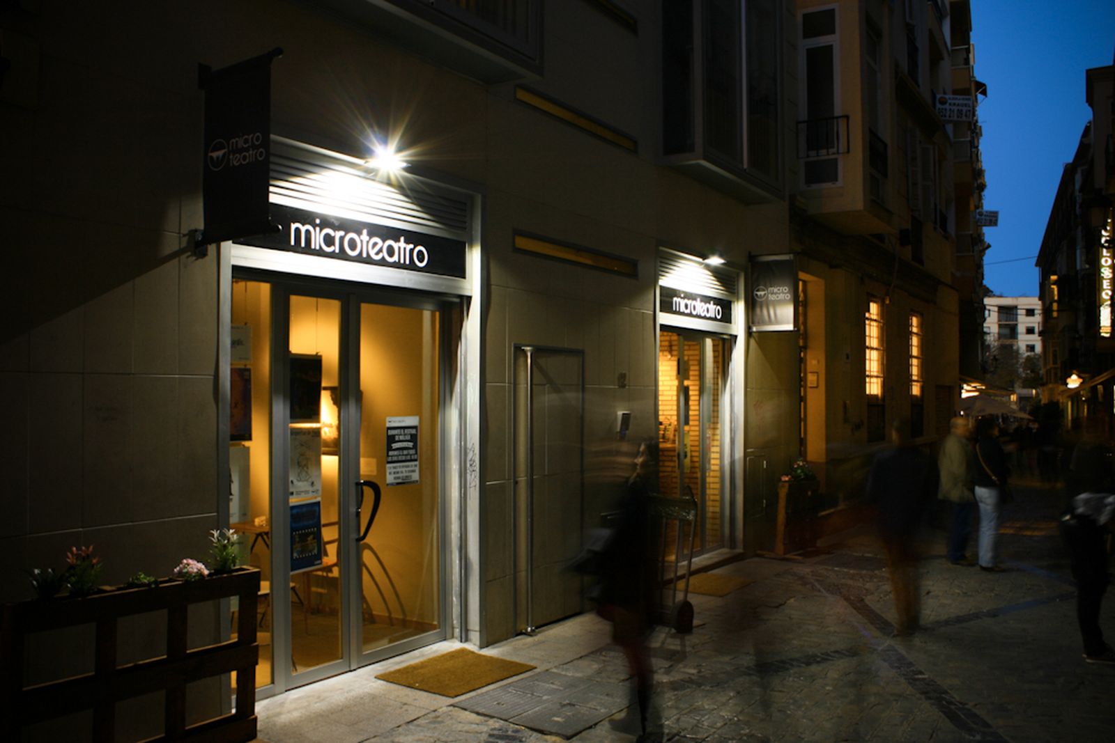 La entrada de Microteatro  Málaga.