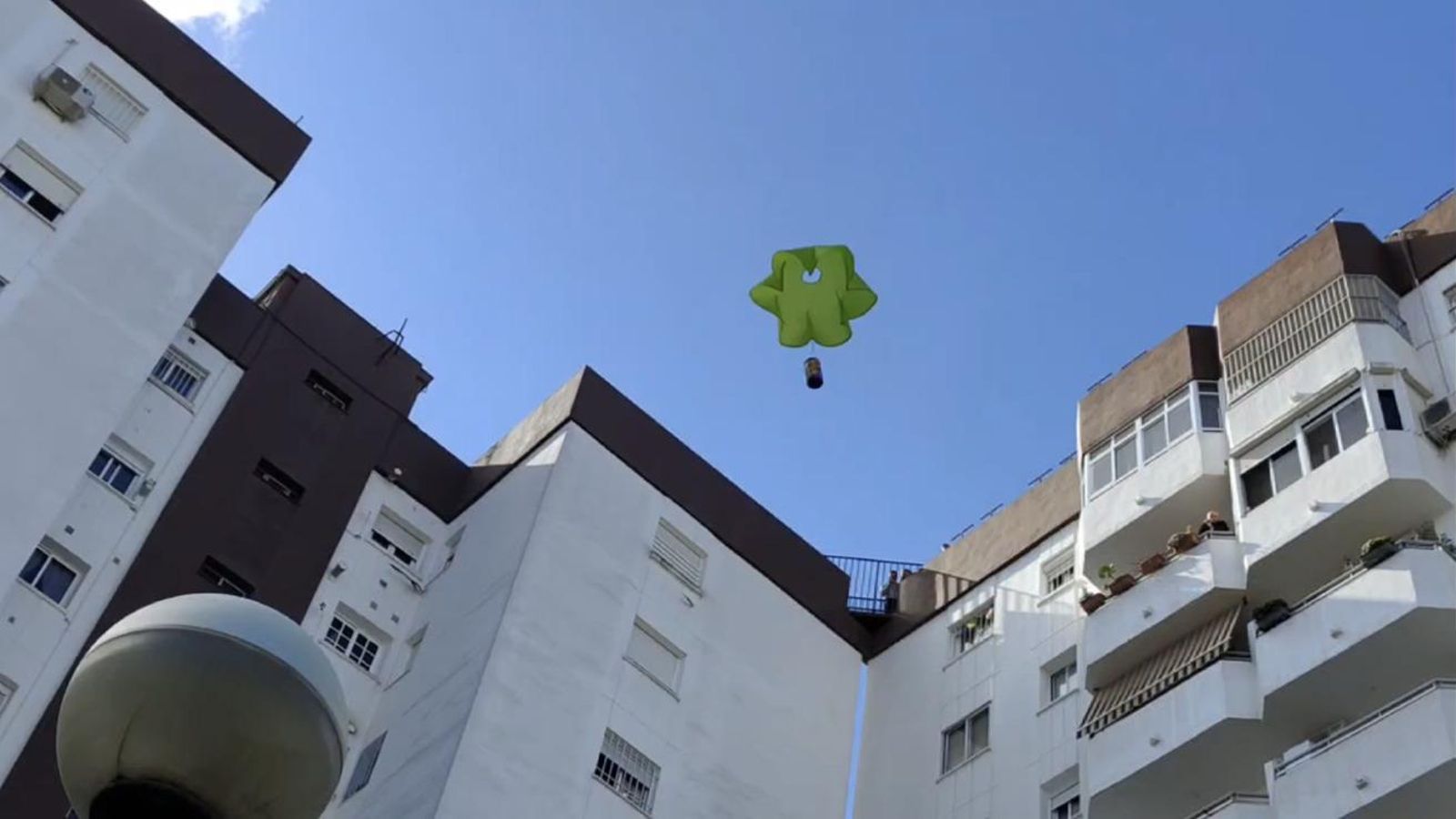 Una de las pruebas del Cansat del IES Seritium.