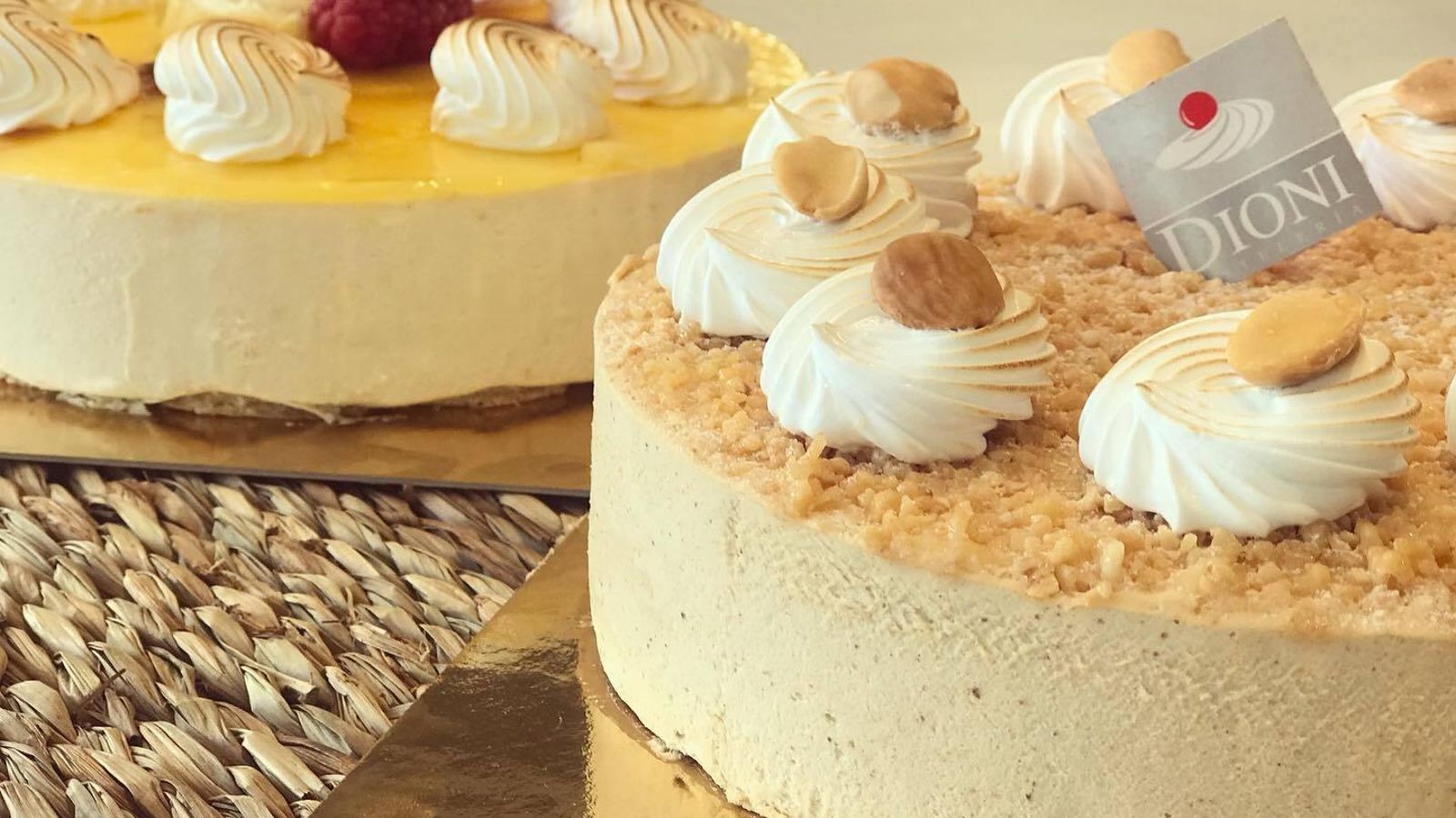 Tartas de Mousse de turrón y limón