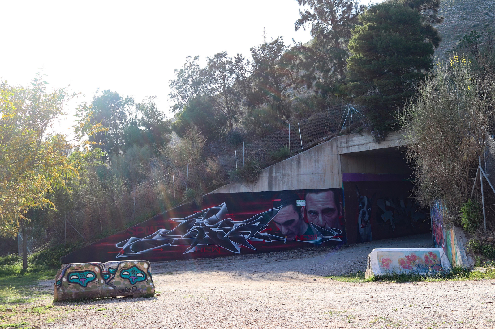 Así es la galería de arte urbano bajo la autovia de Benalmádena Así es la galería de arte urbano bajo la autovia de Benalmádena