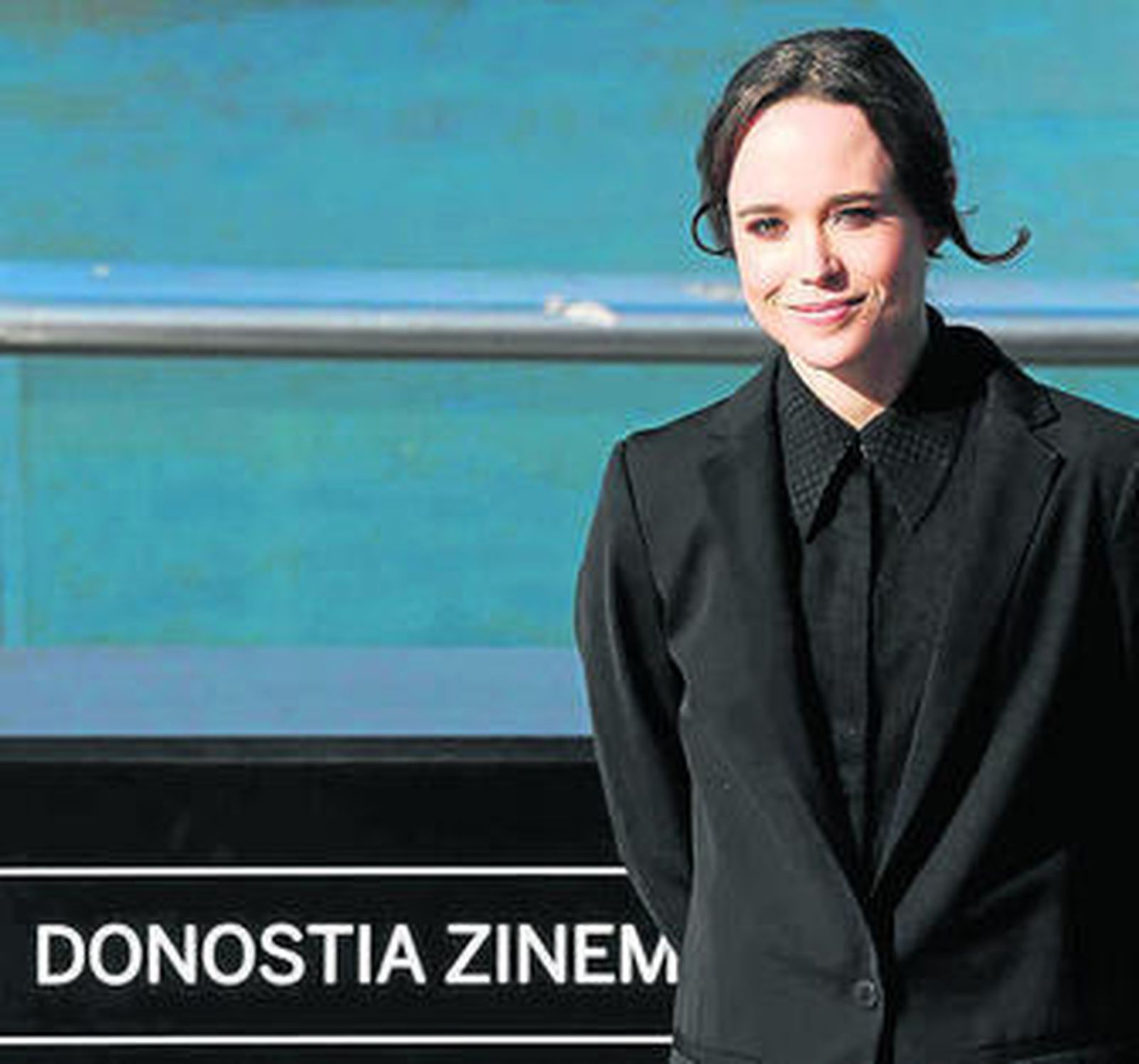 La actriz Ellen Page, ayer en San Sebastián.