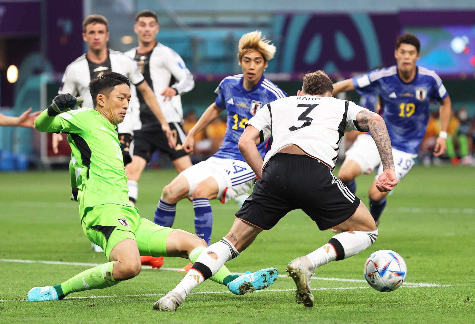 Las imágenes del Alemania - Japón en el Mundial de Qatar