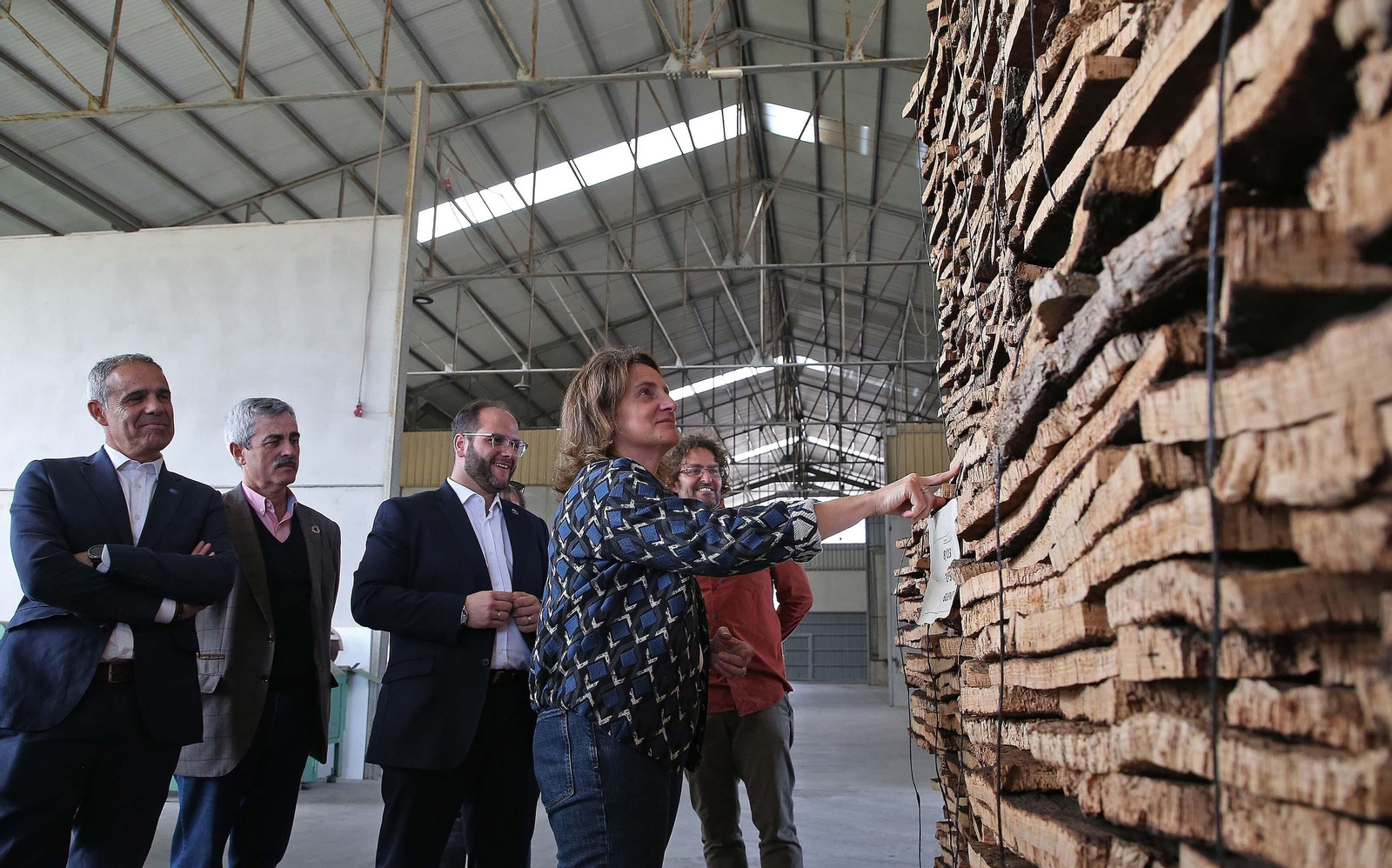 Visita de Teresa Ribera a la finca La Almoraima