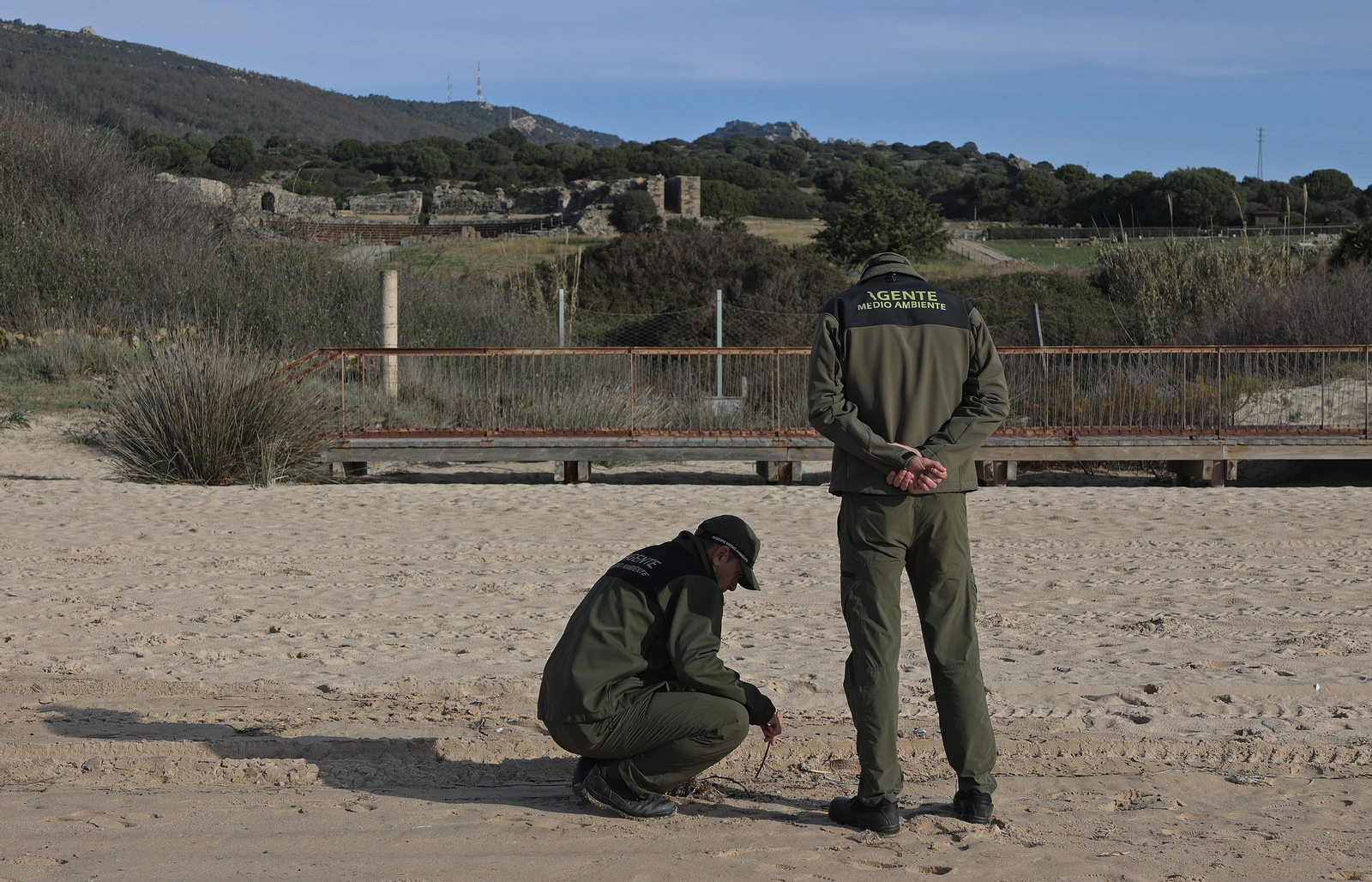 Fotos del vertido de pellets en las playas de Tarifa Fotos del vertido de pellets en las playas de Tarifa
