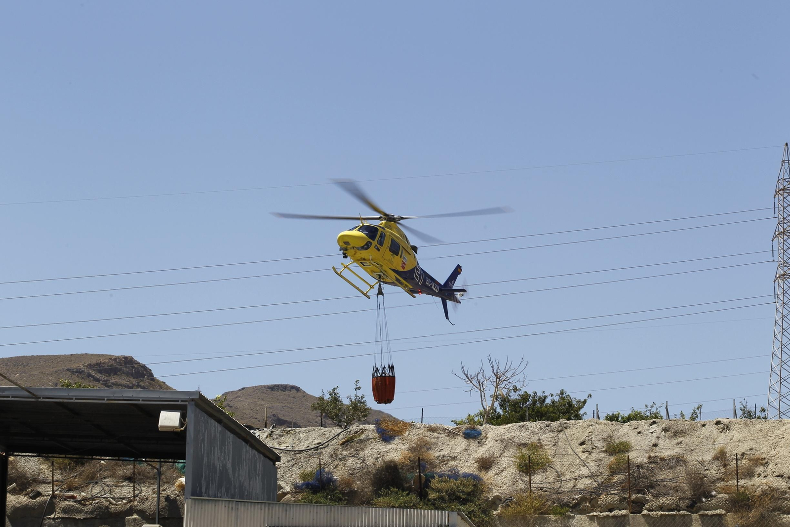 Fotogalería incendio forestal Paraje Majada del Aguilón. Huércal de Almería