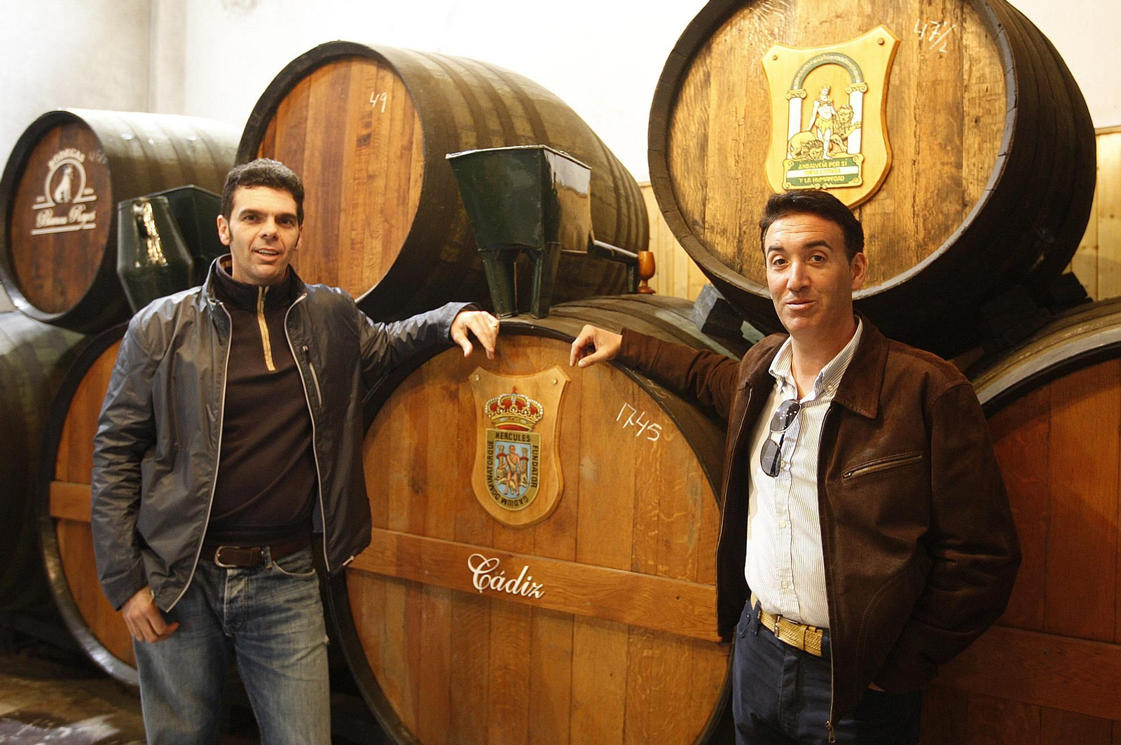 Telmo Moreno, en la bodega.