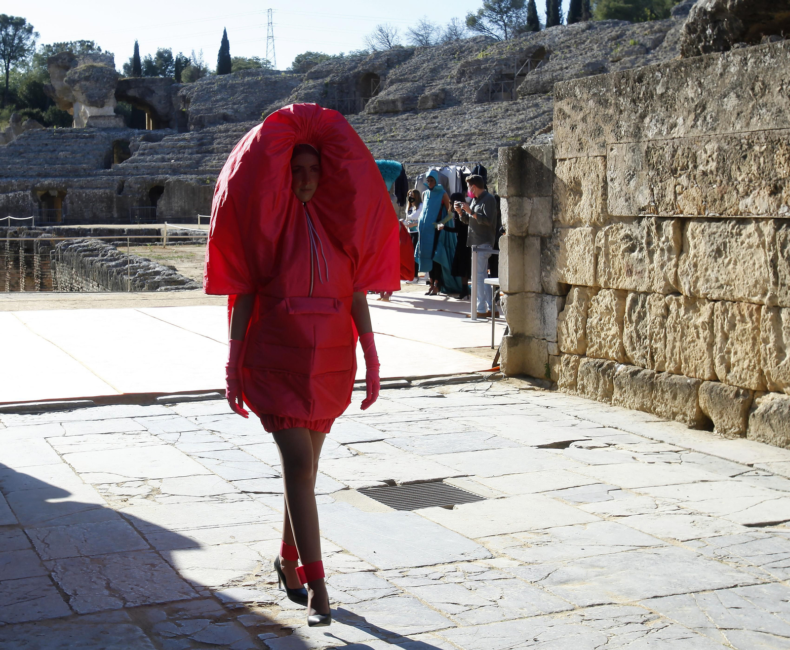 Pase de modelos en Itálica