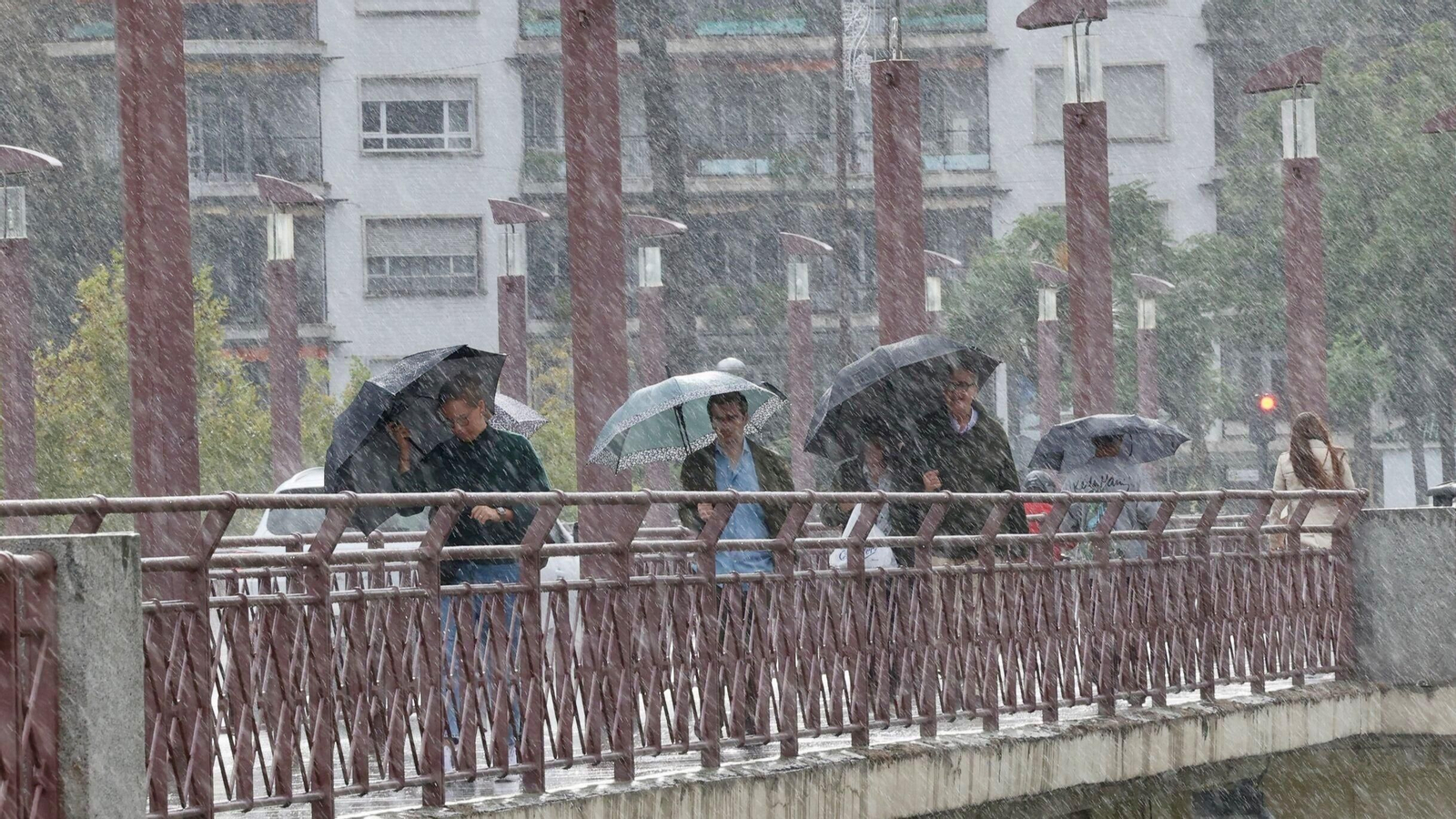 Un día de lluvia en Sevilla